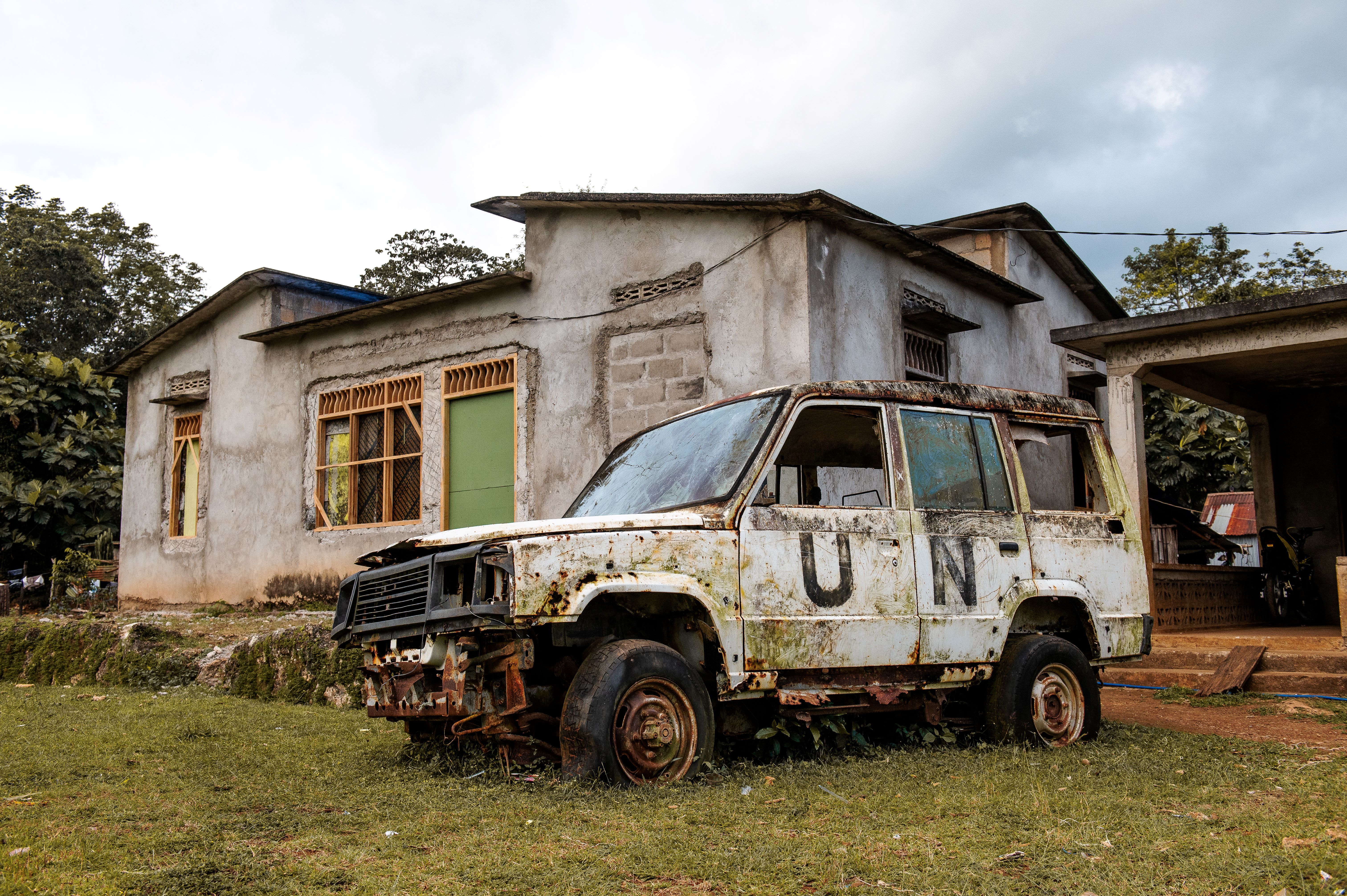 An abandoned United Nations vehicle in the town of Lospalos, East Timor. The United Nations Transitional Administration in East Timor (UNTAET) operated from October 1999 to May 2002, with a mandate to administer the country, maintain security, provide humanitarian assistance, help with institution-building, and oversee the transition to full independence [Ali MC/Al Jazeera]