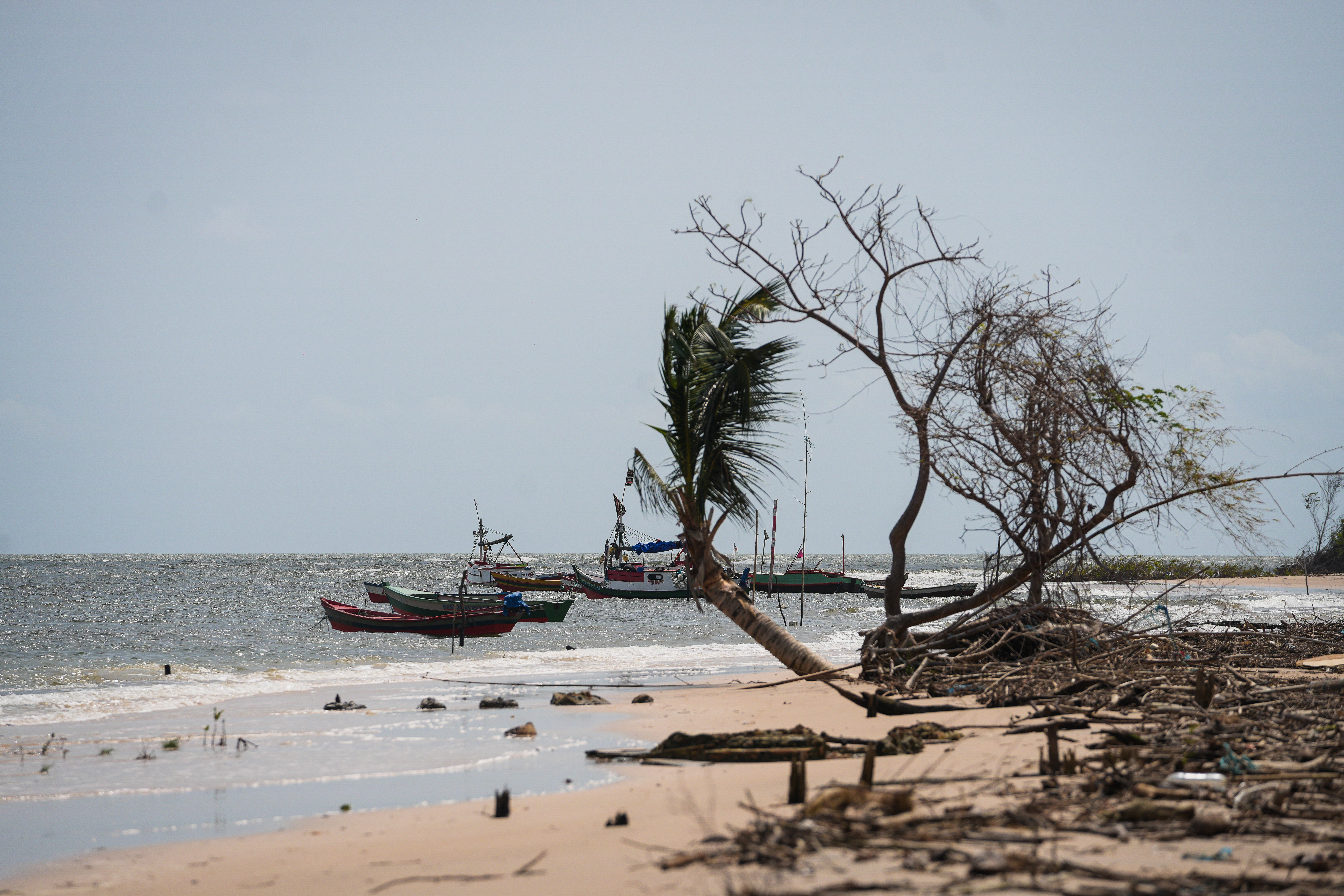 What used to be a busy path to the beach is now a stretch of water that deepens with every season.