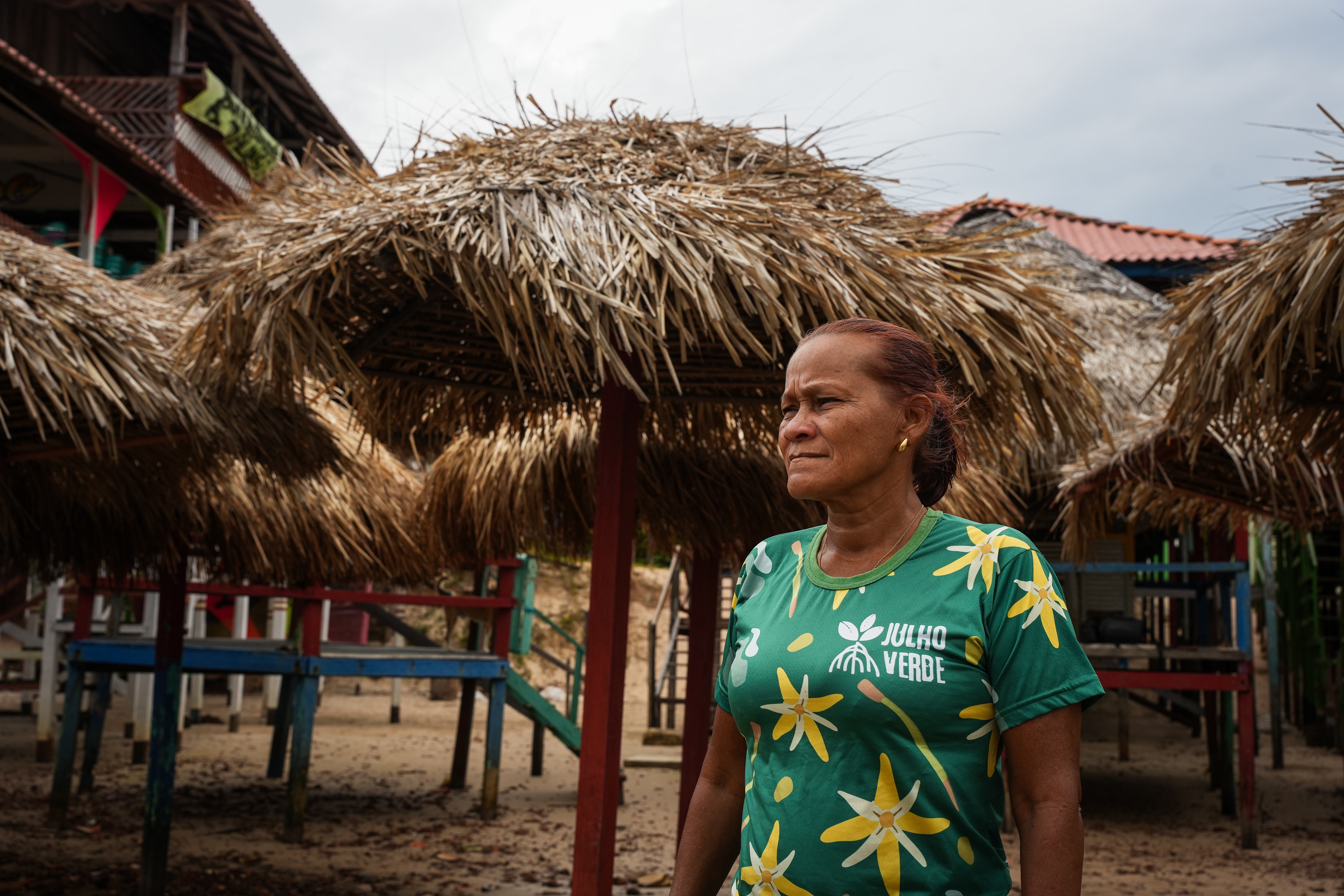 Patrícia, a community leader in Marajó, believes unity is key to recovery and hopes tourism will help families rebuild.
