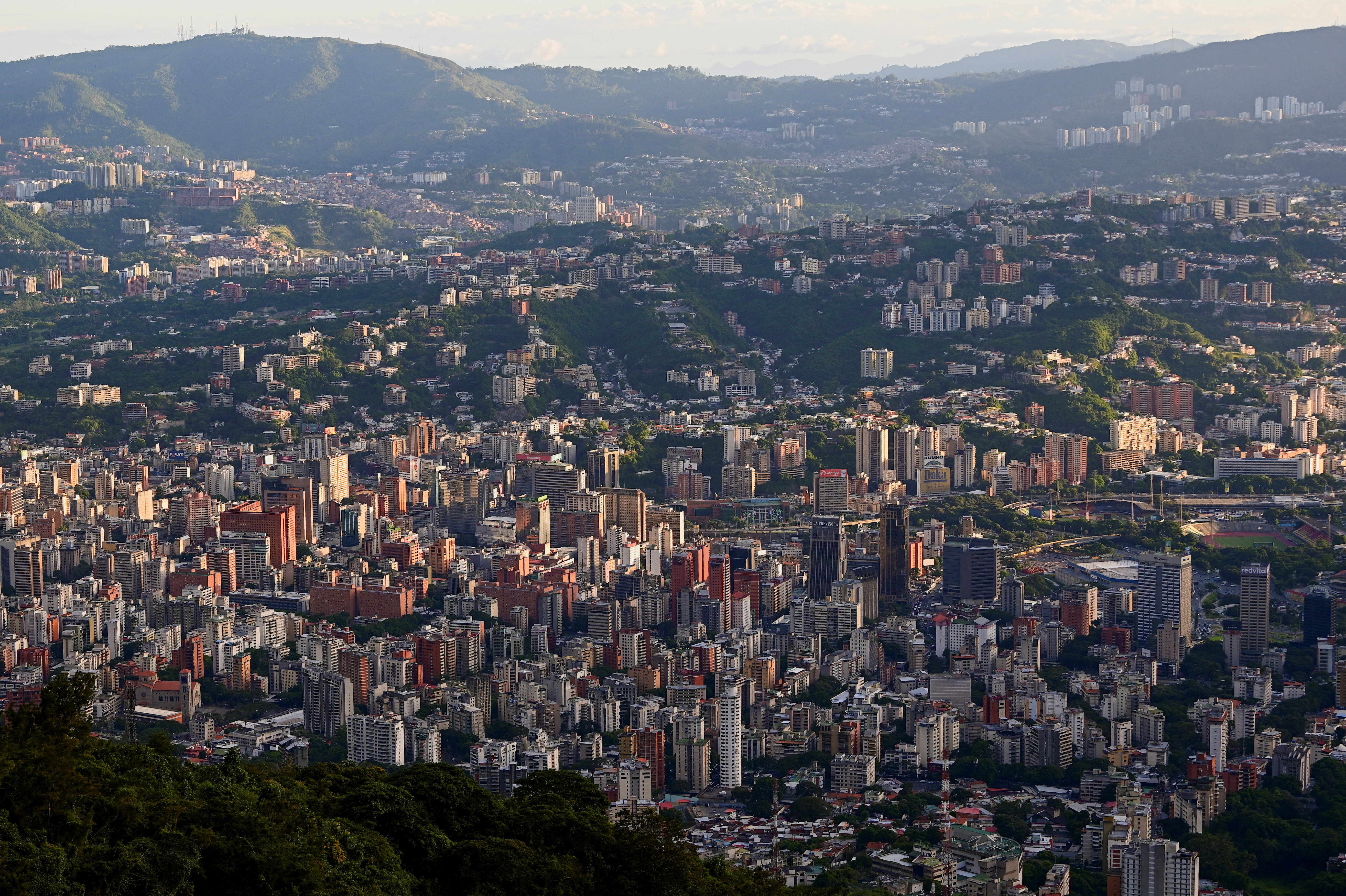 Overview of Caracas amid rising tensions between the administration of U.S. President Donald Trump and Venezuela’s President Nicolas Maduro