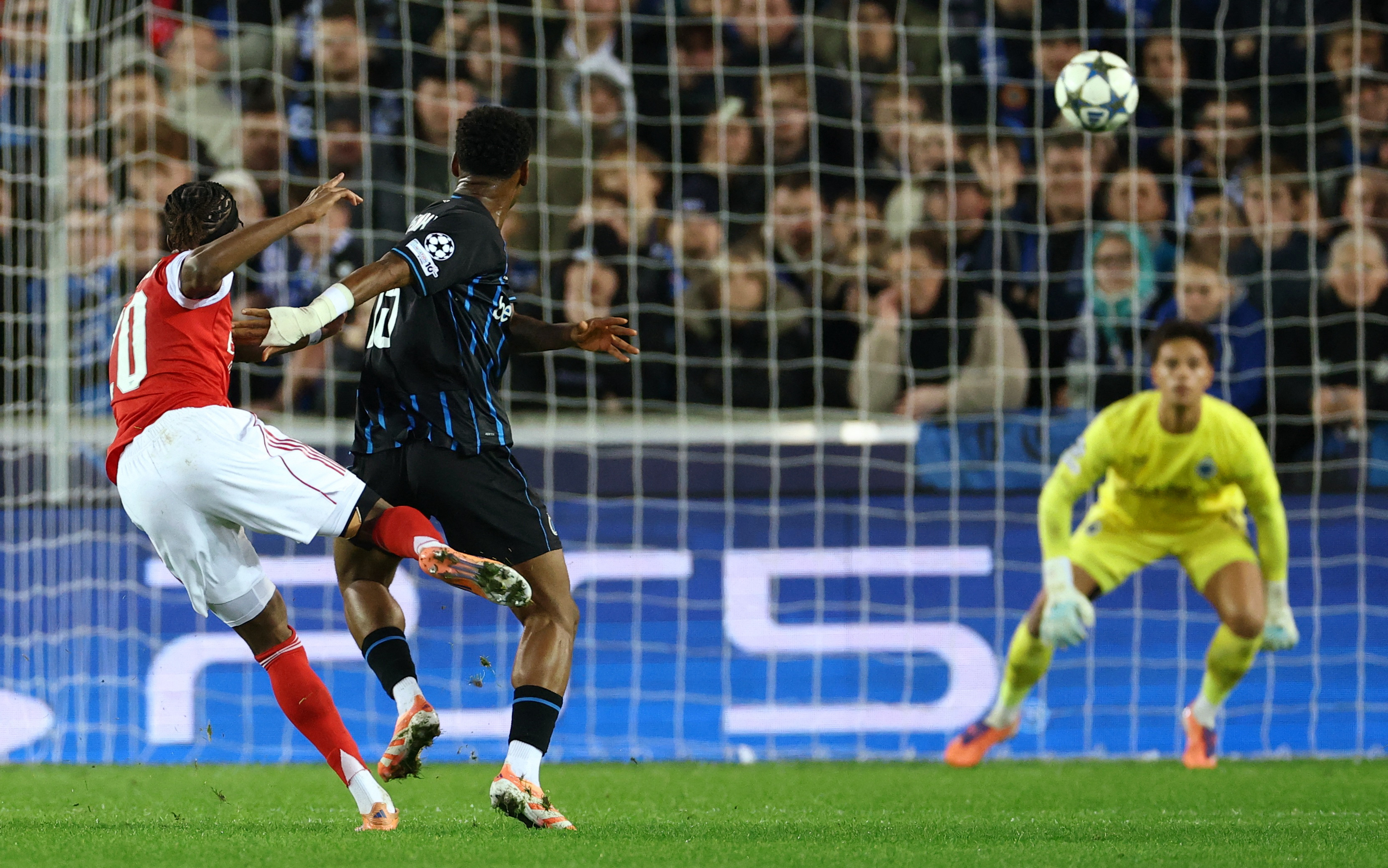 Arsenal's Noni Madueke scores their first goal