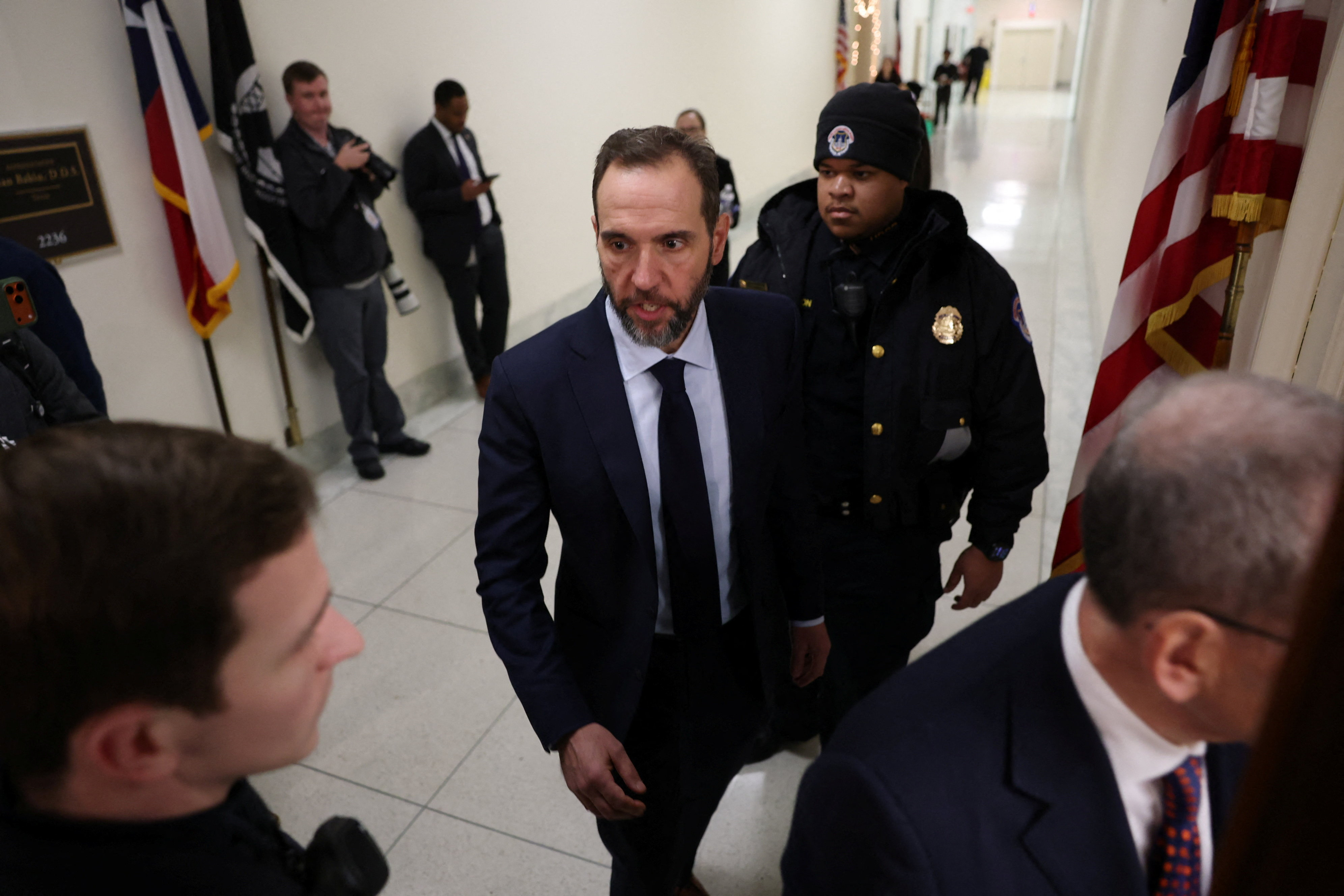 Jack Smith arrives to testify at the House Judiciary Committee