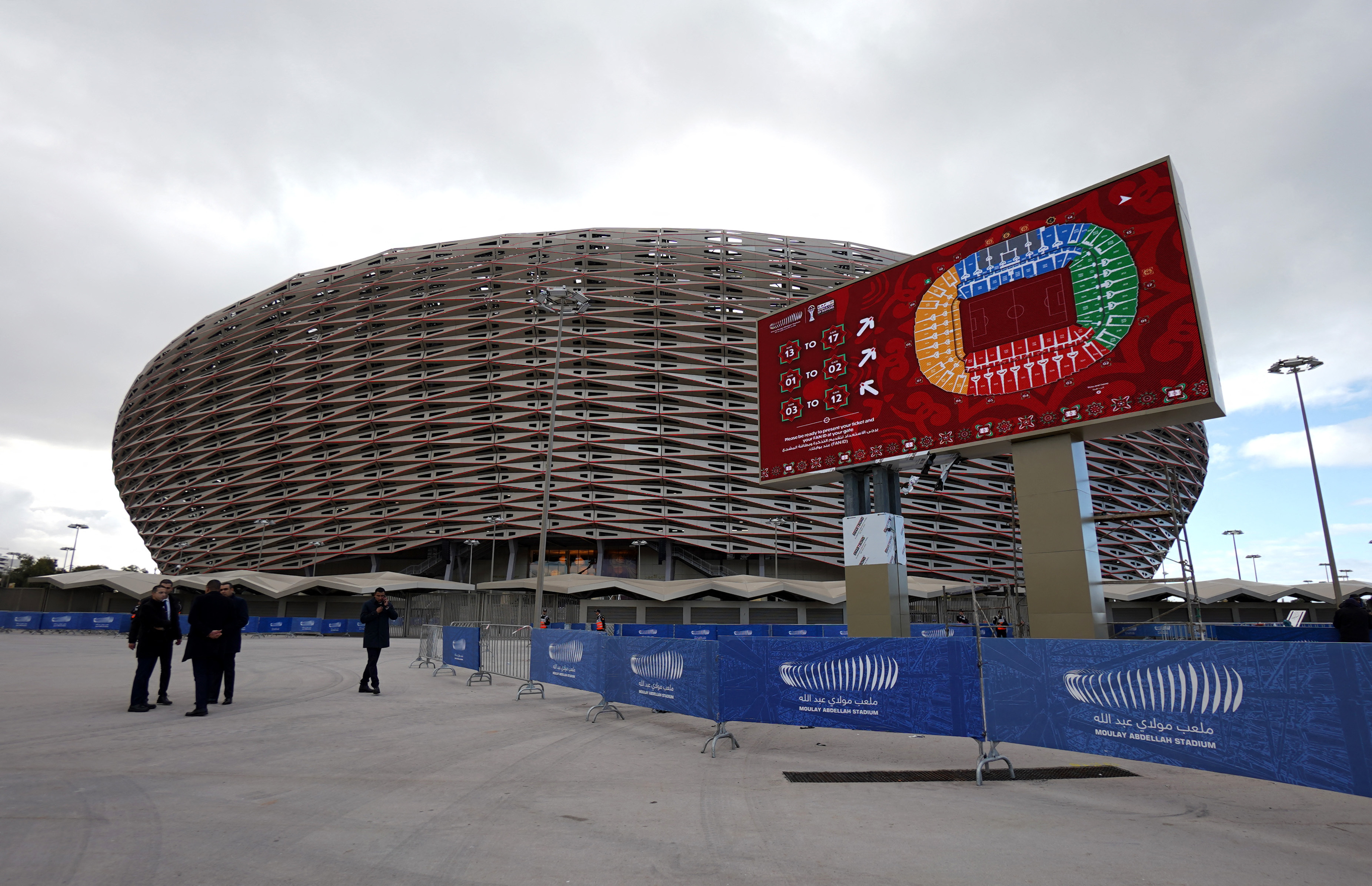 General view outside the stadium ahead of the CAF Africa Cup of Nations