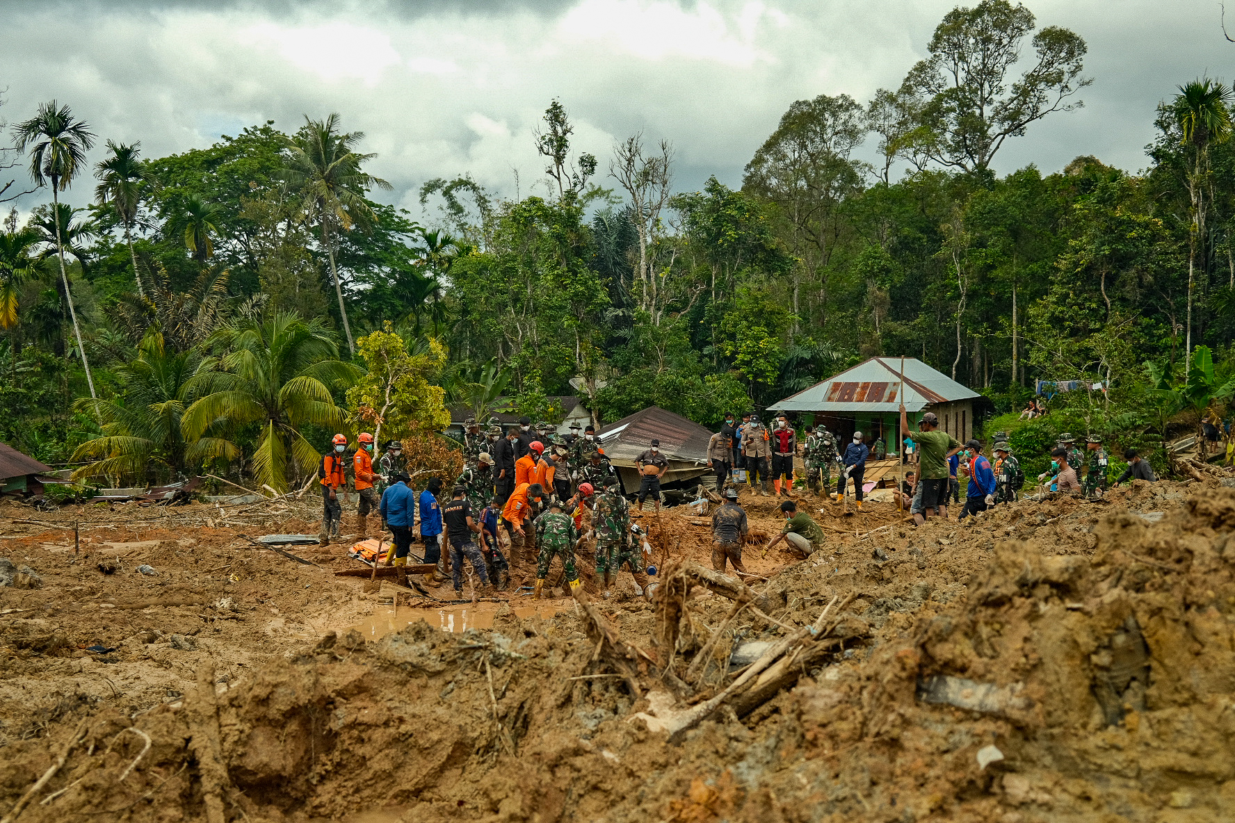 Crews have been working to shift debris, to locate the bodies of some of the missing people. More than 460 people are still missing.