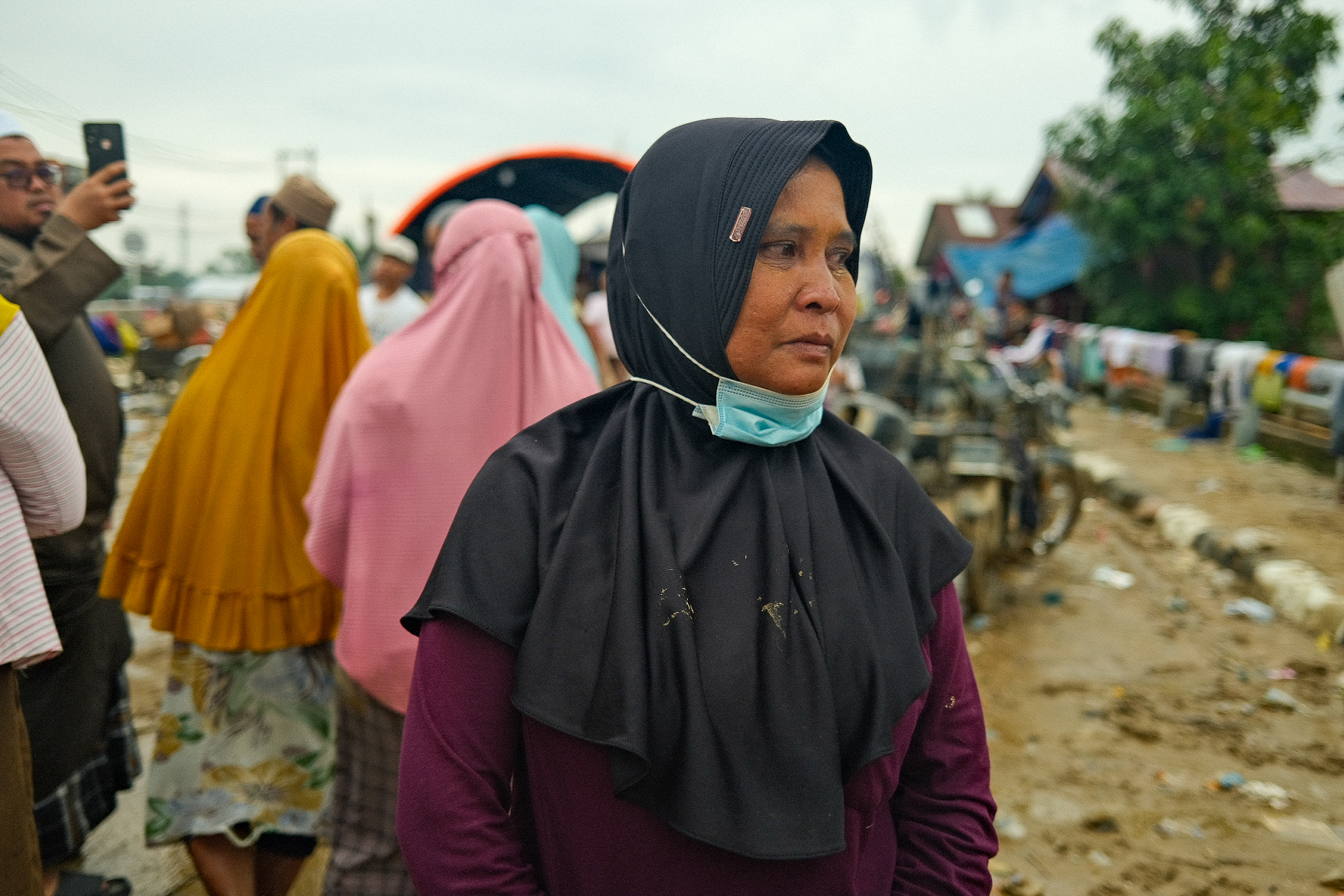 Siti Fatimah said she was separated from her husband and her parents when floods hit her village. “The water was still high for some days, so I couldn’t look for them. Then, when I went to find them, people said they hadn’t seen them anywhere. My house is gone too, I have nothing left,” she said.