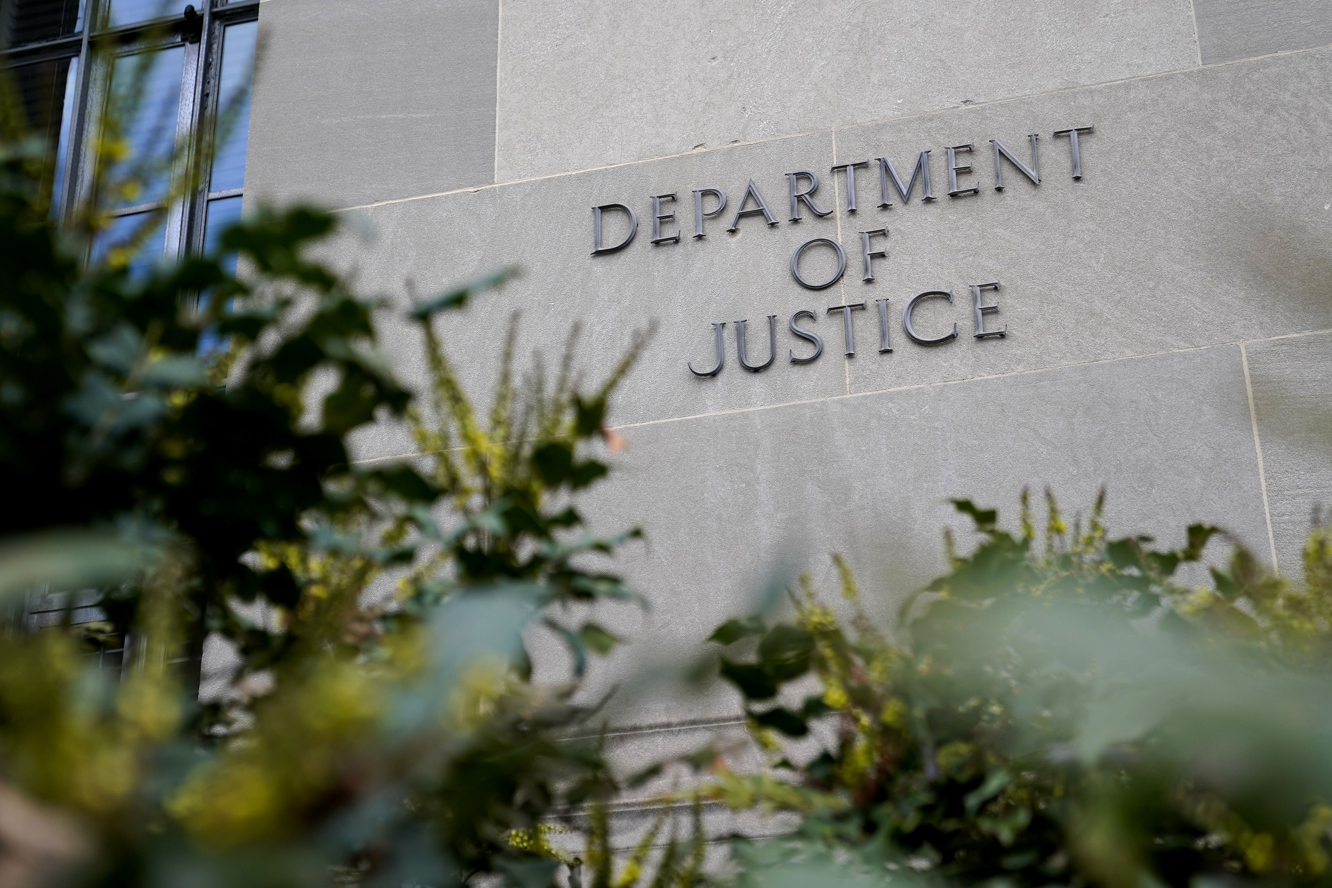 The exterior of the Department of Justice