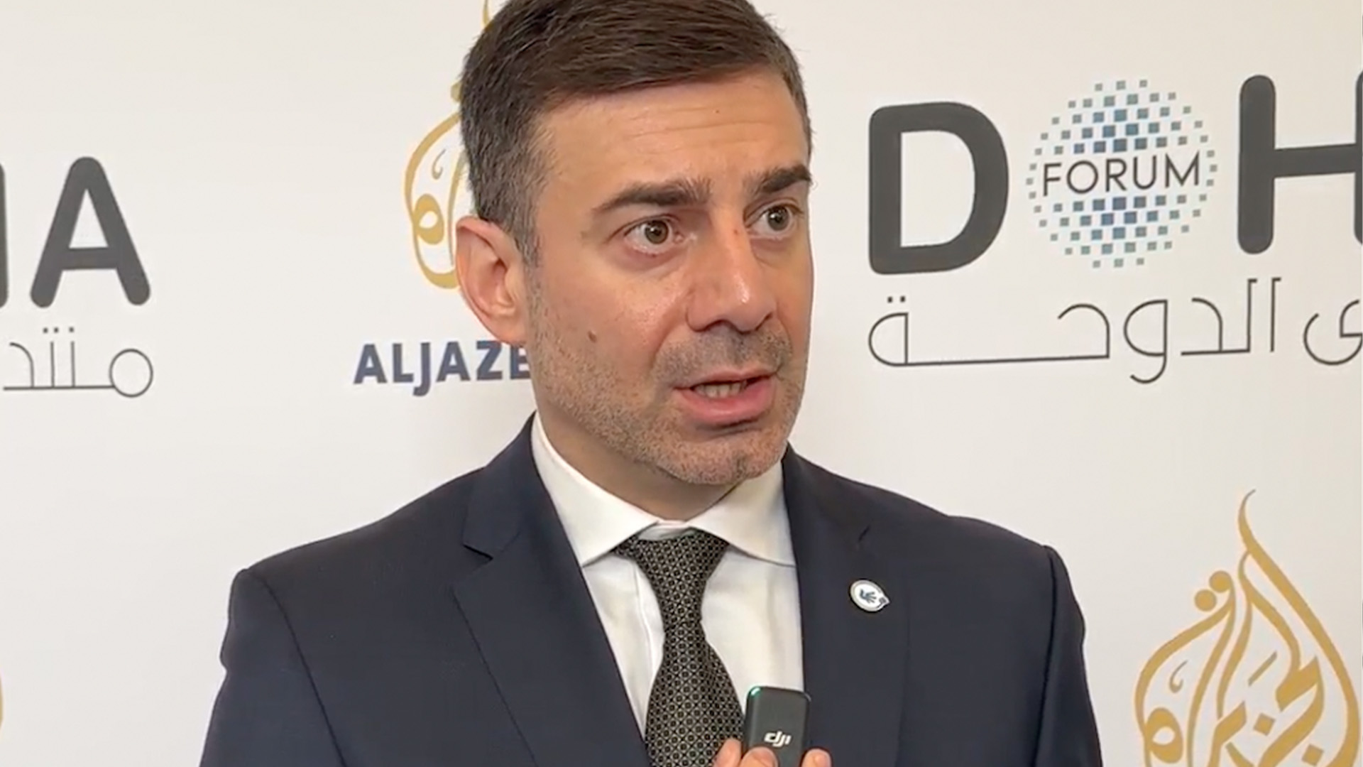 Dmytro Lubinets at the Doha Forum