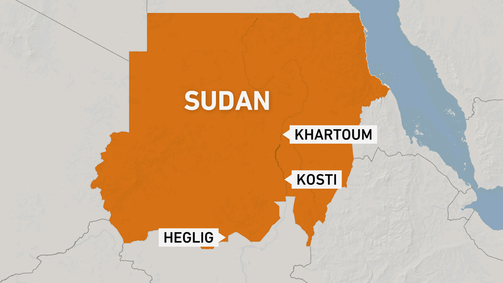 Sudan map