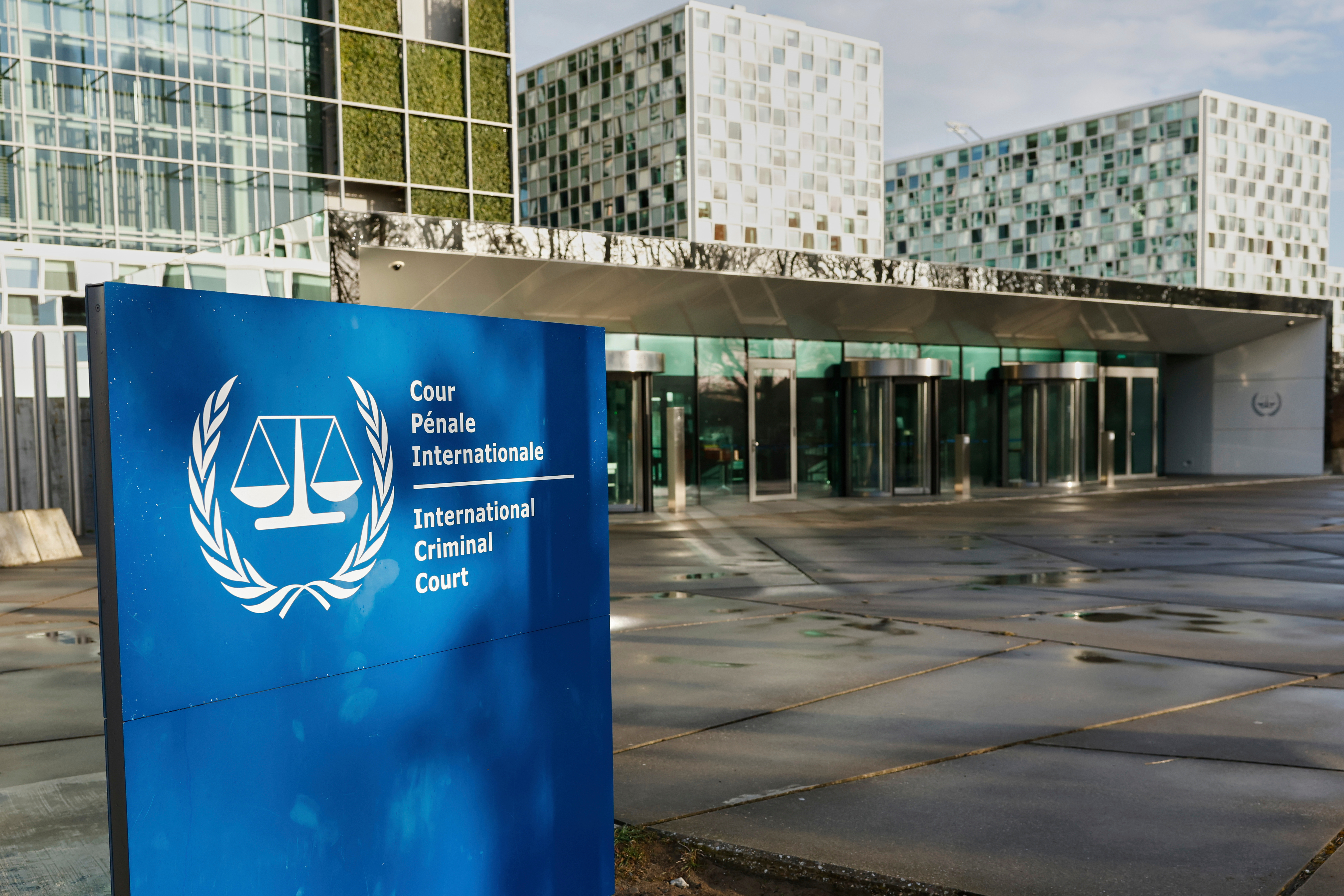 FILE - A general view of the exterior of the International Criminal Court is seen in The Hague, Netherlands, March 12, 2025. (AP Photo/Omar Havana, File)