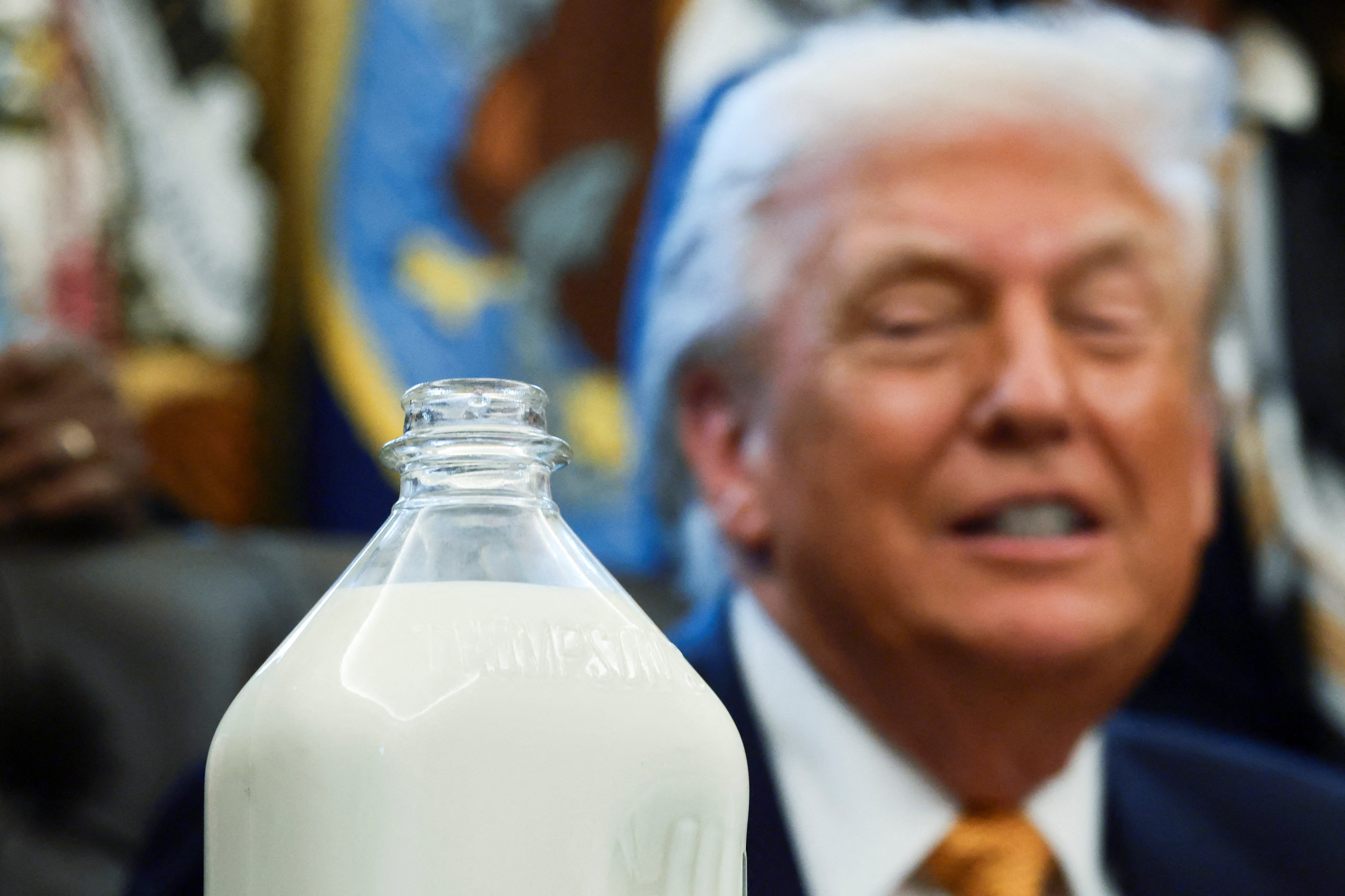 Trump and a milk jug