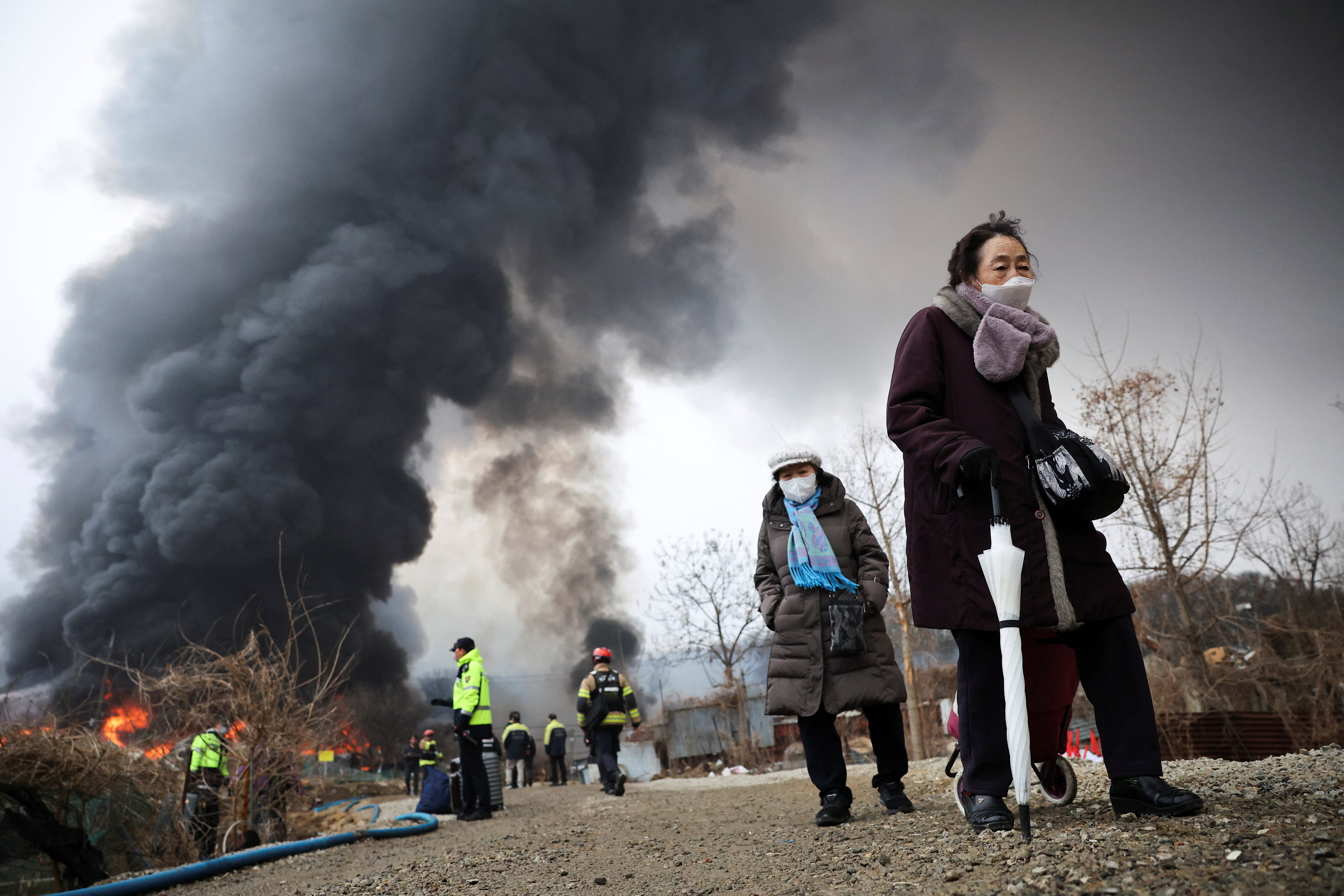 Fire breaks out in Seoul's last-remaining shanty town