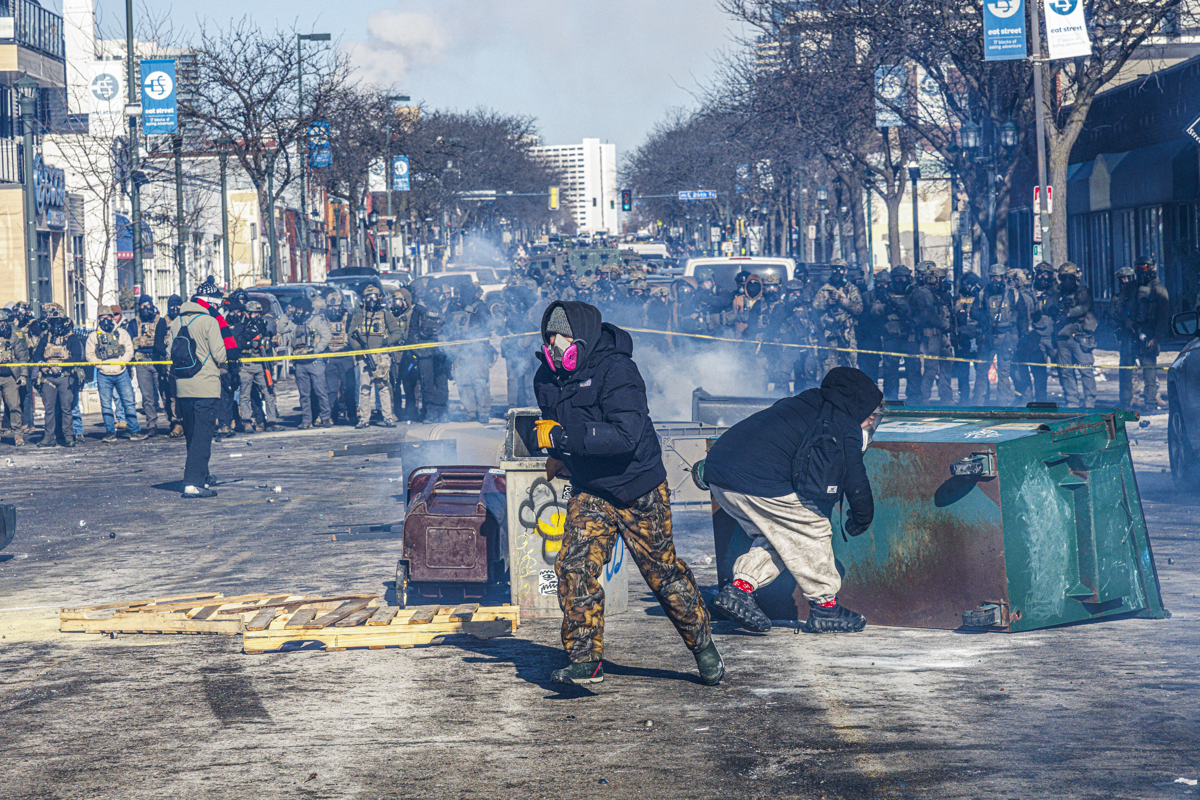 Protesters demand immigration agents leave Minneapolis
