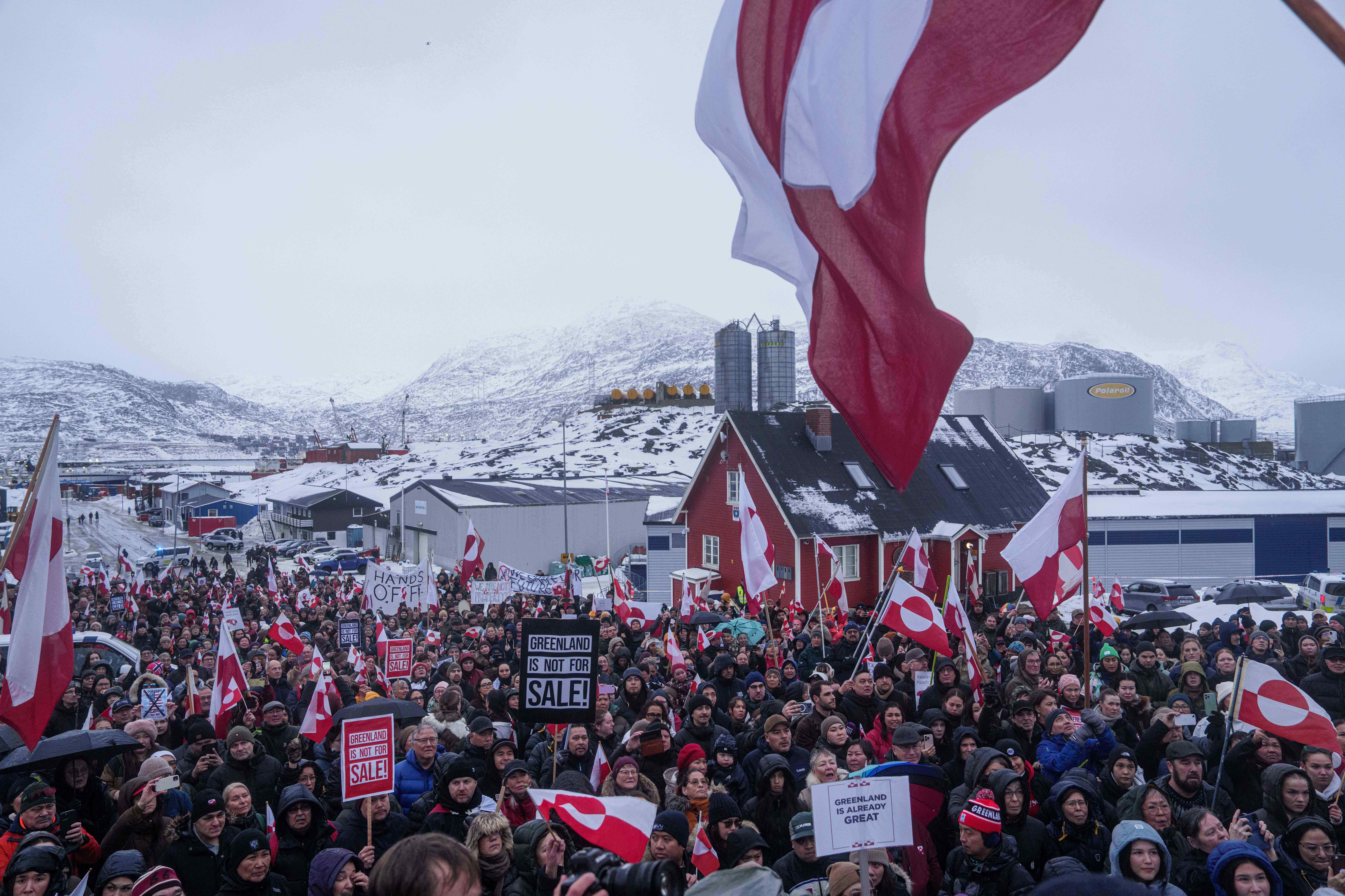 Greenland US Protest
