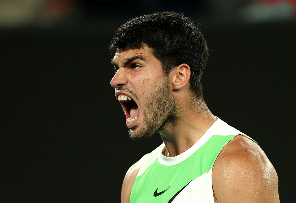 Spain's Carlos Alcaraz at Australia Open tennis