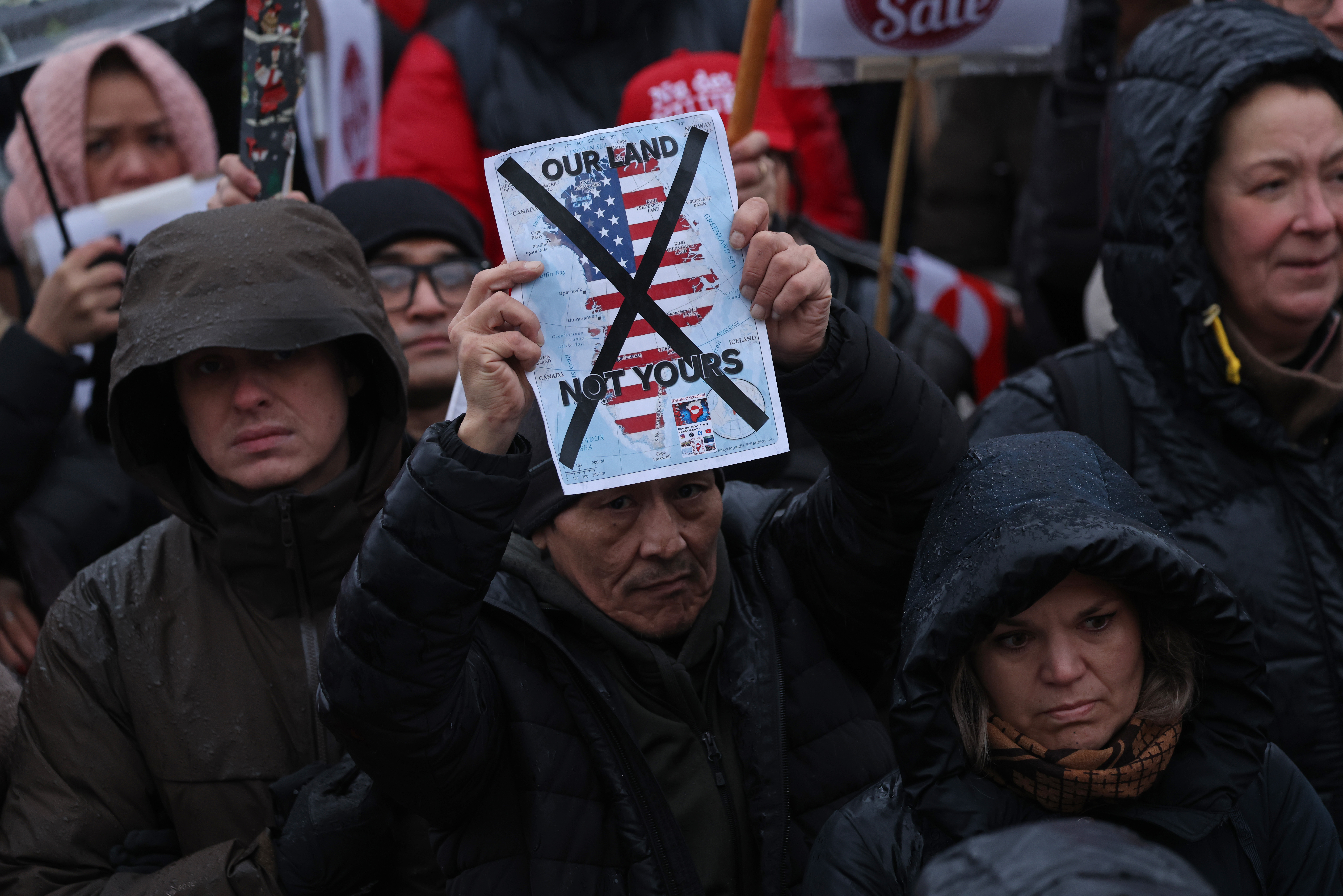 People march in protest against US President Donald Trump and his announced intent to acquire Greenland