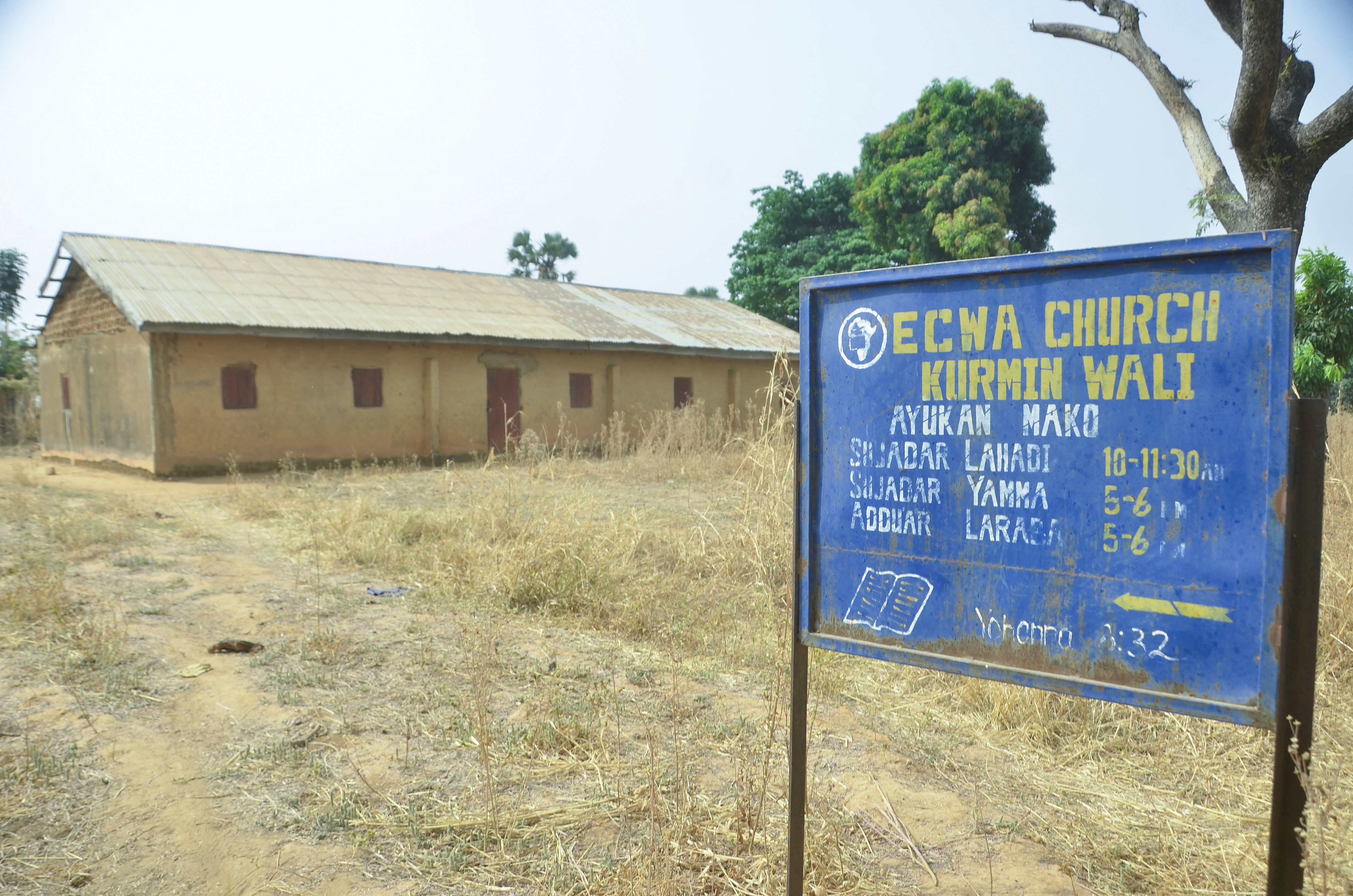 An exterior view of ECWA church.