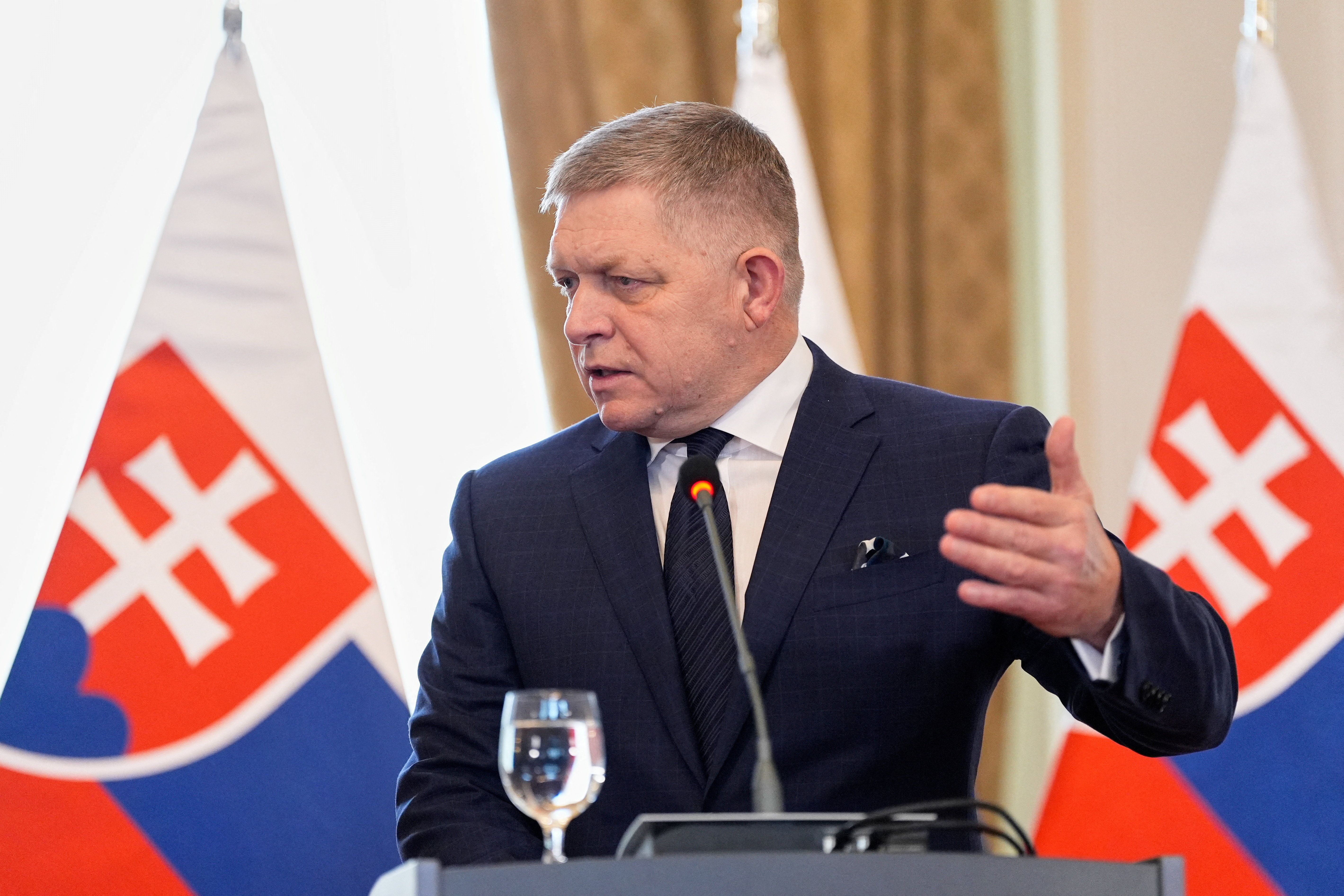 Slovakia's Prime Minister Robert Fico
