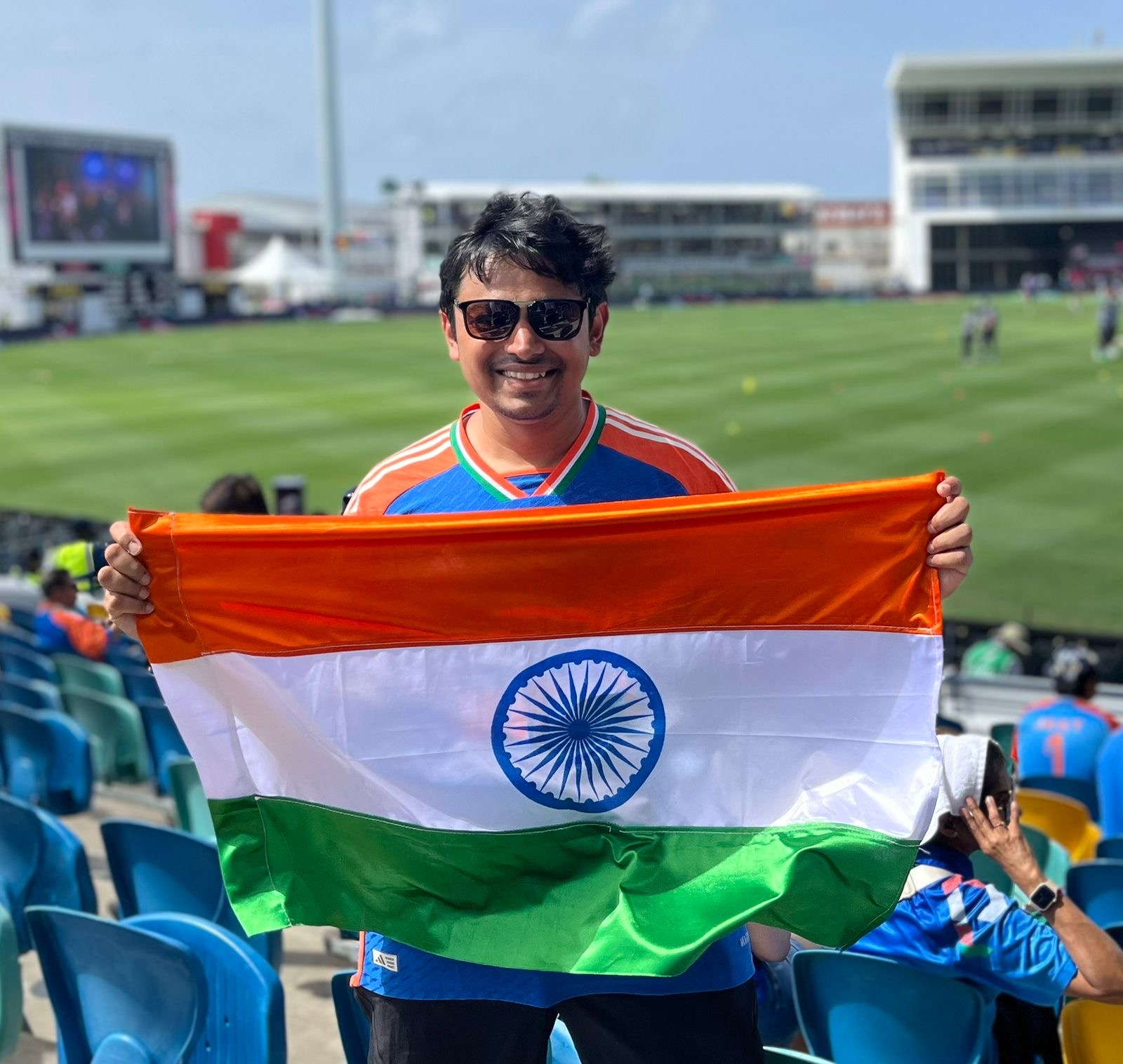 Chheda is one of thousands of Indian fans who have travelled to Colombo [Courtesy of Aditya Chheda] 