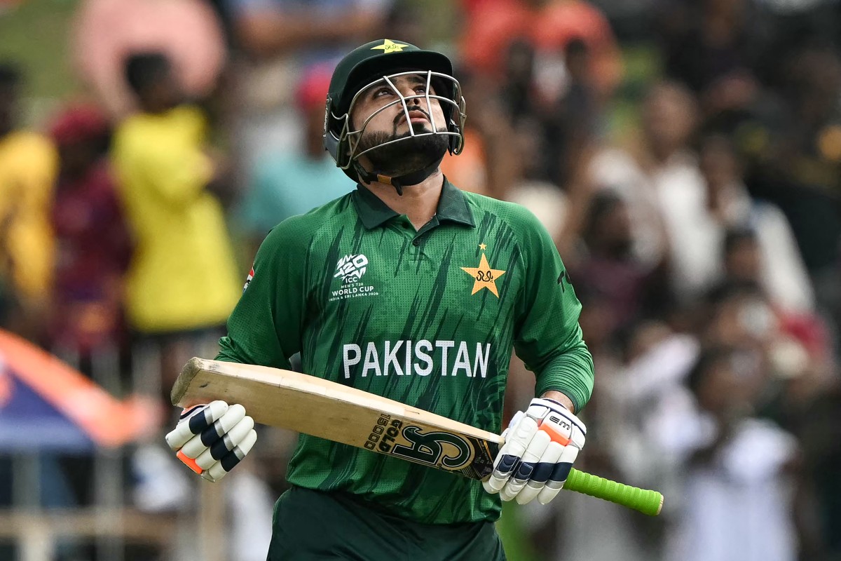 Pakistan's Faheem Ashraf celebrates his team's win against Netherlands at the end of their 2026 ICC Men's T20 Cricket World Cup group stage match