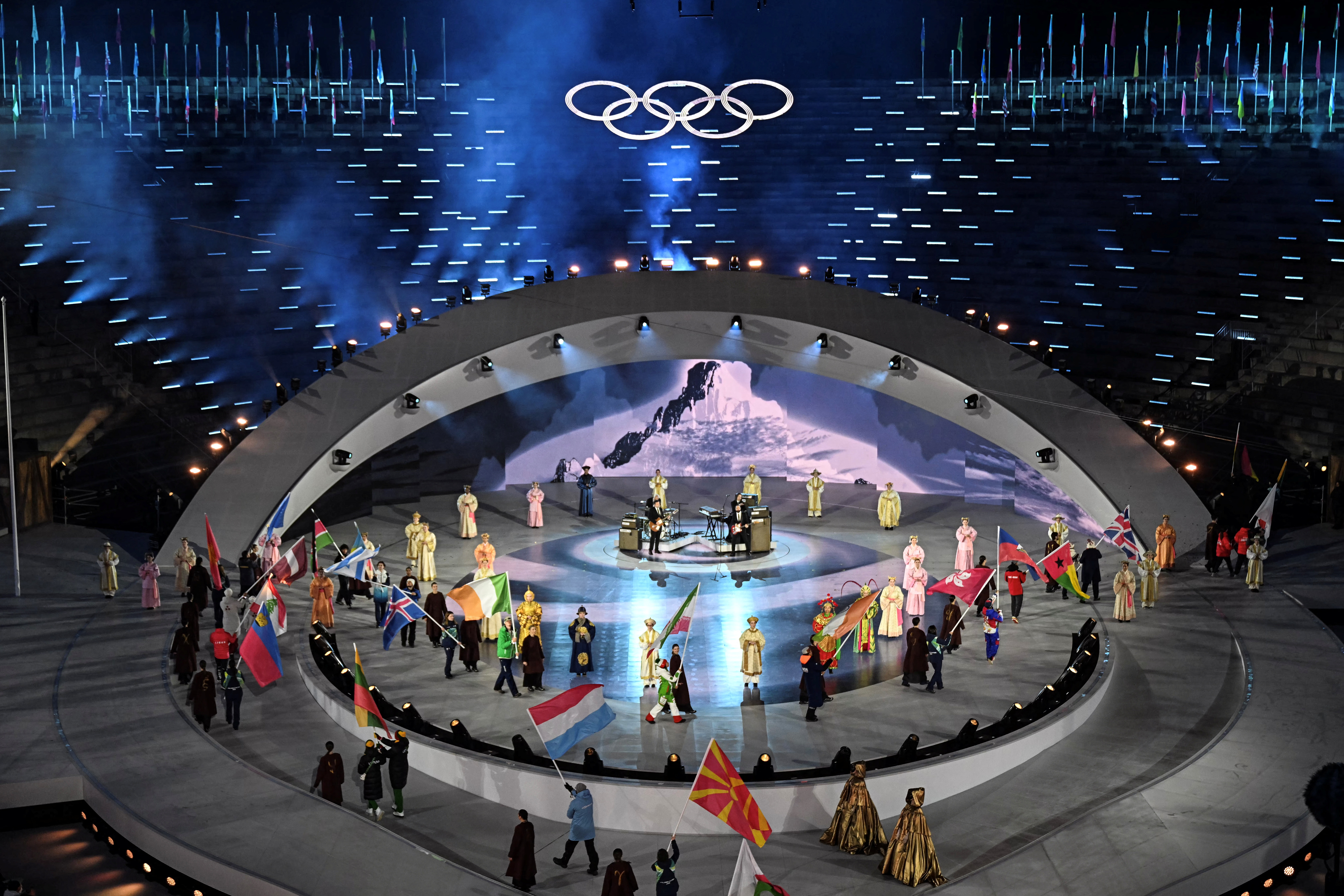 Milan Cortina bids farewell with a spread-out Olympic spectacle