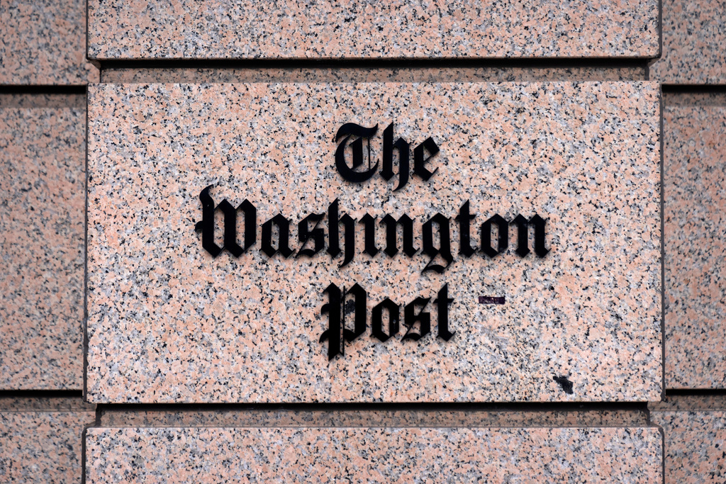 A sign for The Washington Post