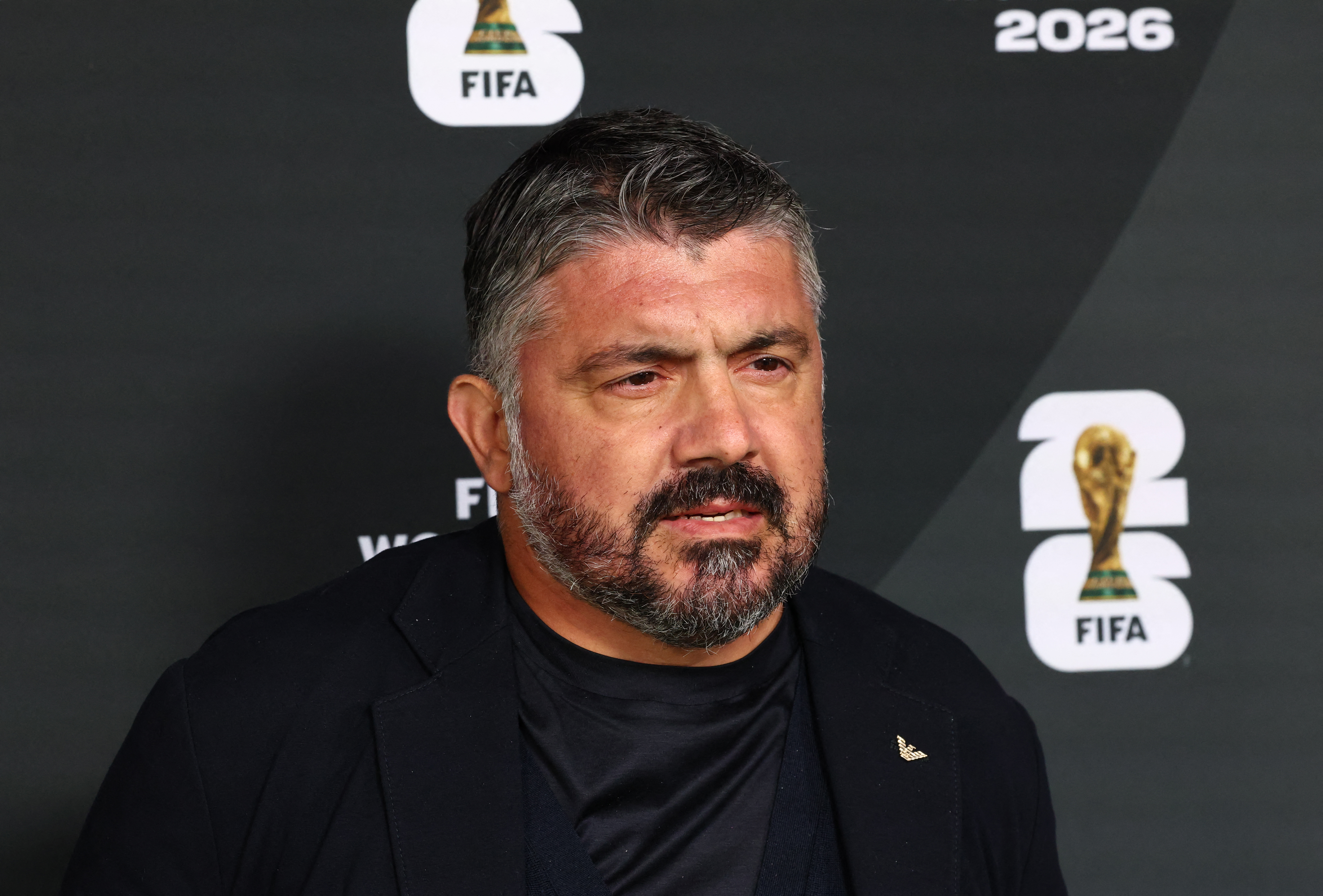 Italy coach Gennaro Gattuso during the draw