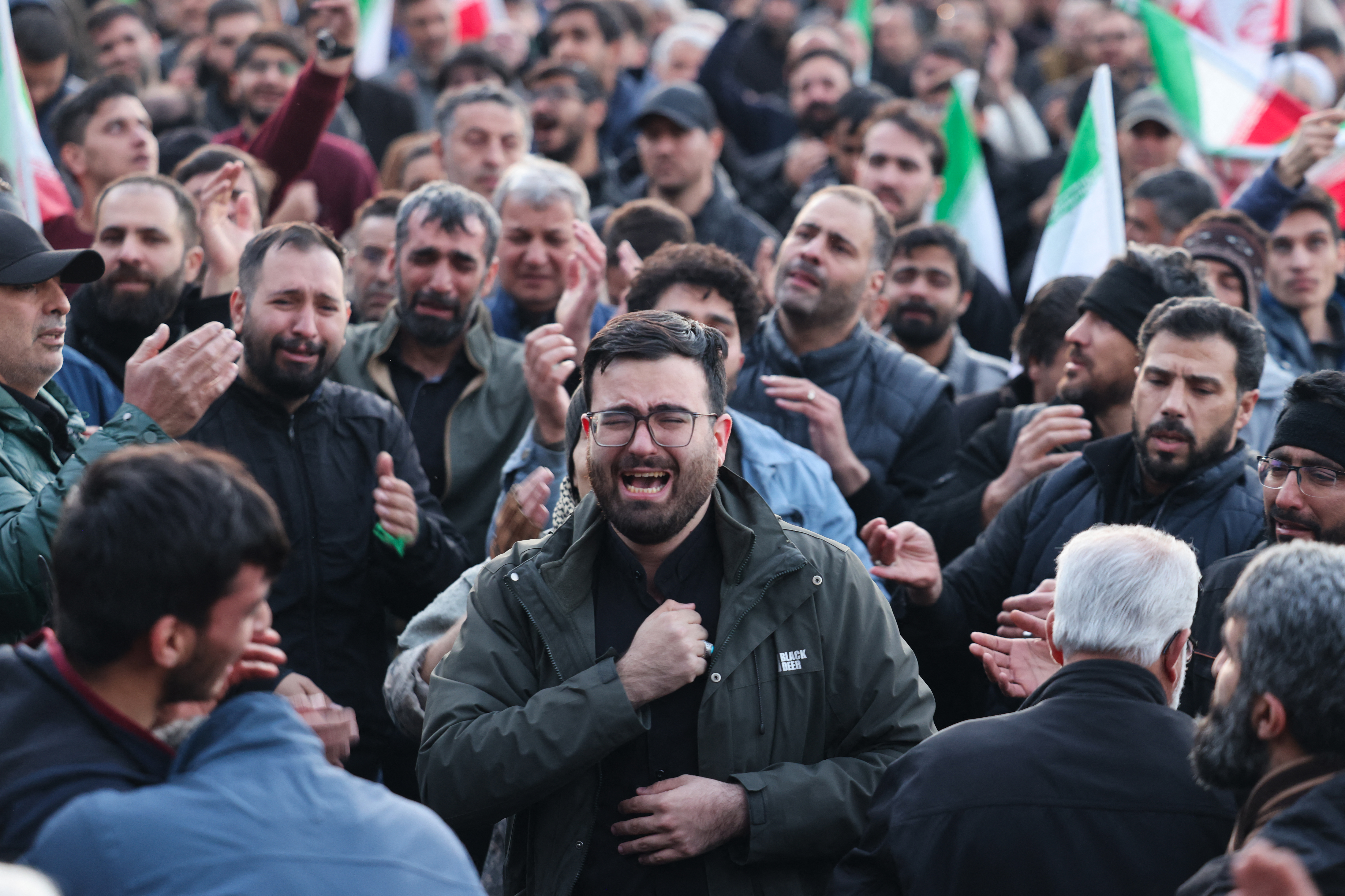 Thousands mourning Khamenei gather in Tehran square