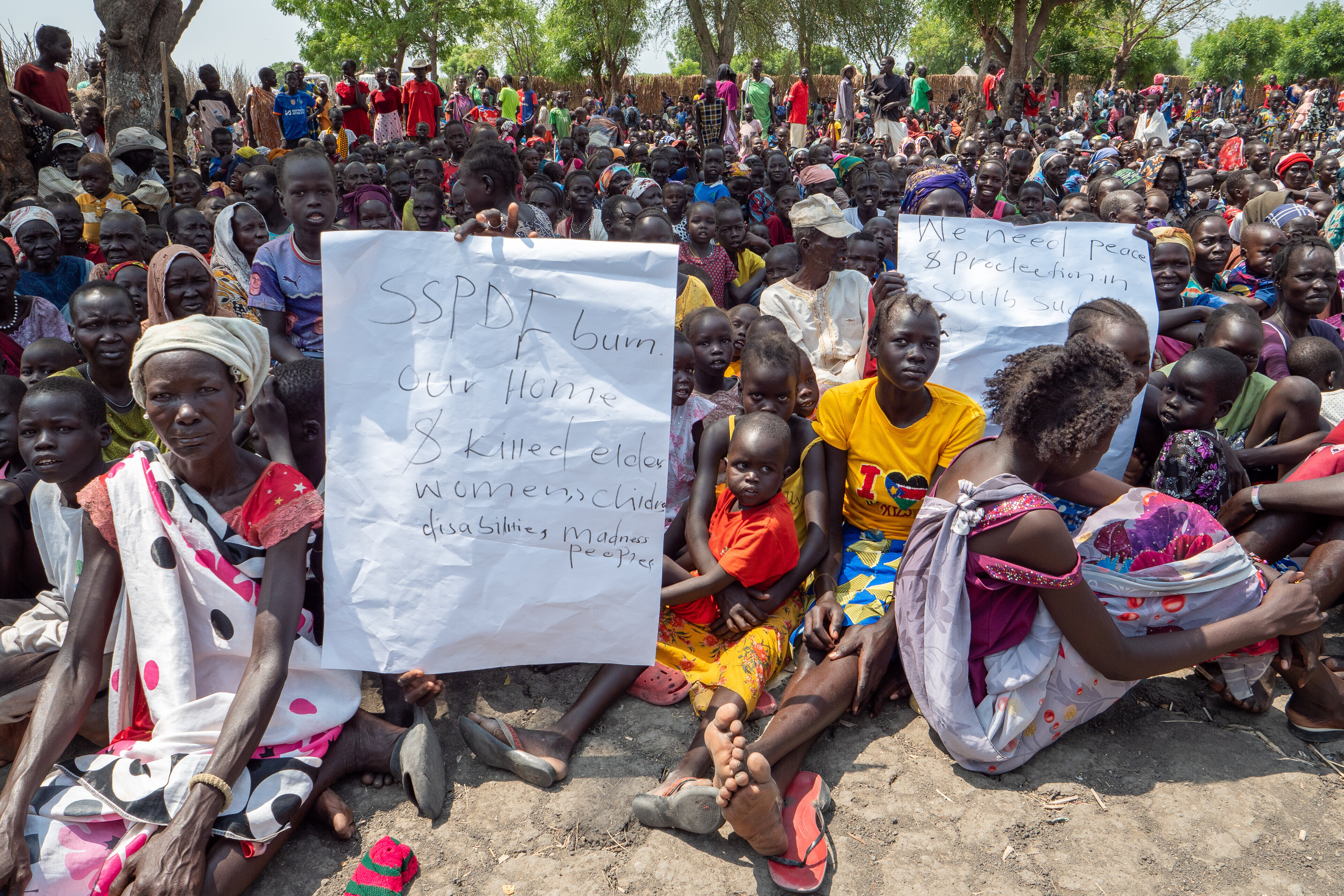 South Sudan displaced