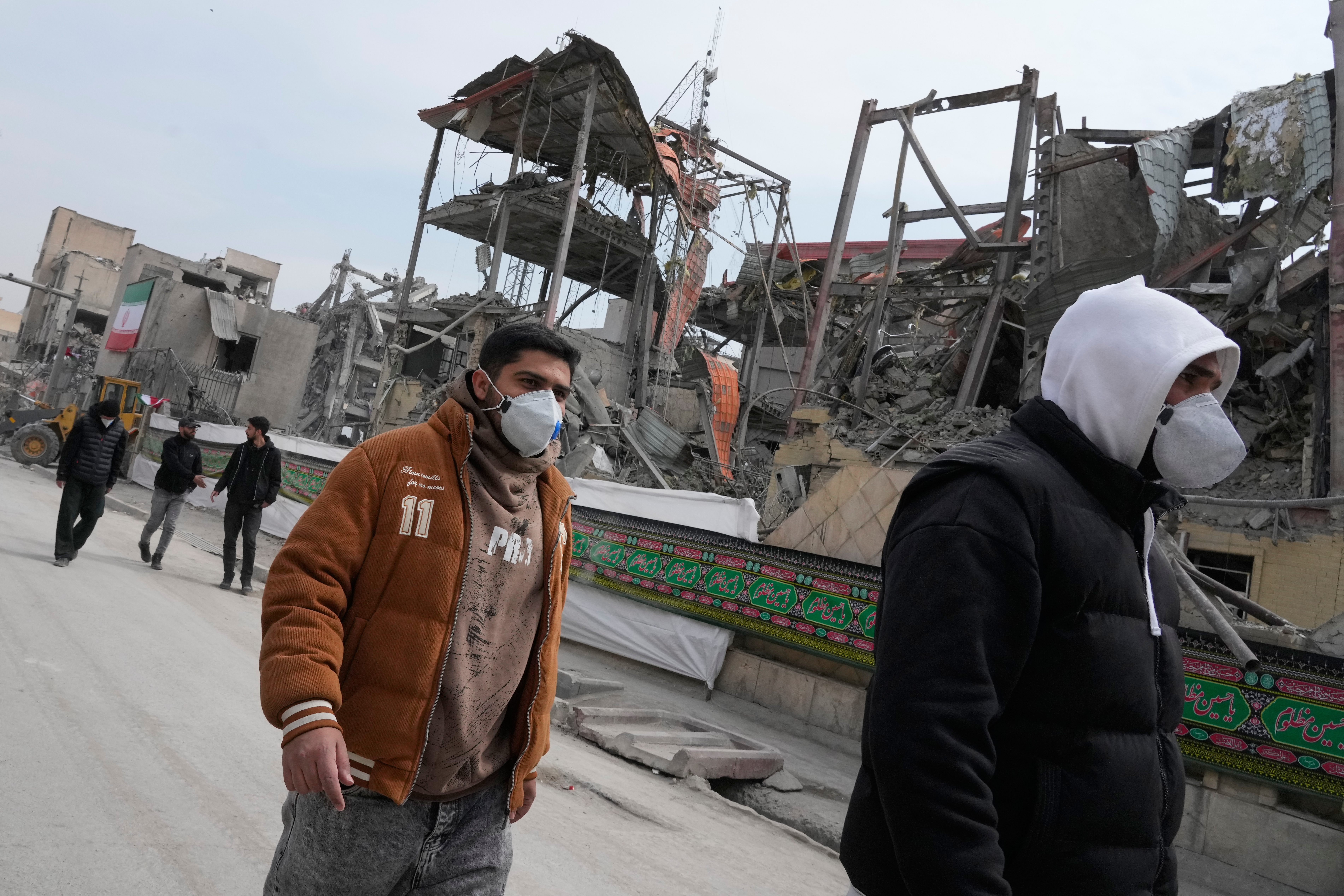 Aftermath of a US-Israeli attack on Tehran