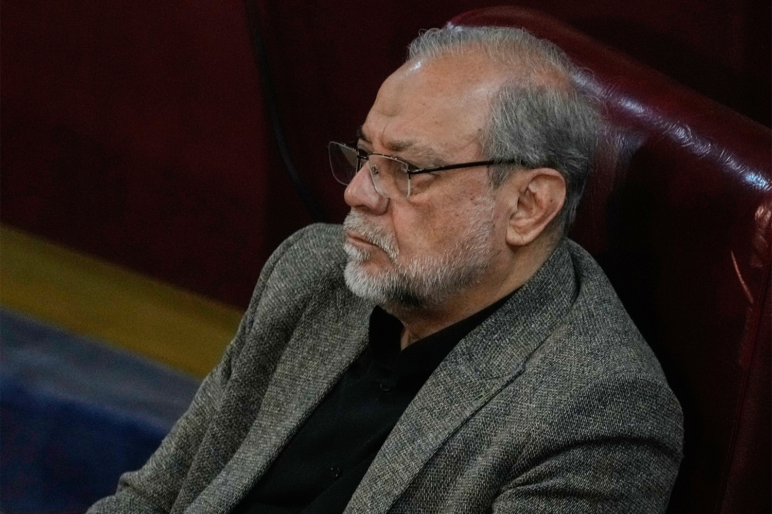 Mohammad Bagher Zolghadr attends the inauguration ceremony of the 6th term of the Assembly of Experts in Tehran, Iran, May 21, 2024. (AP Photo/Vahid Salemi)