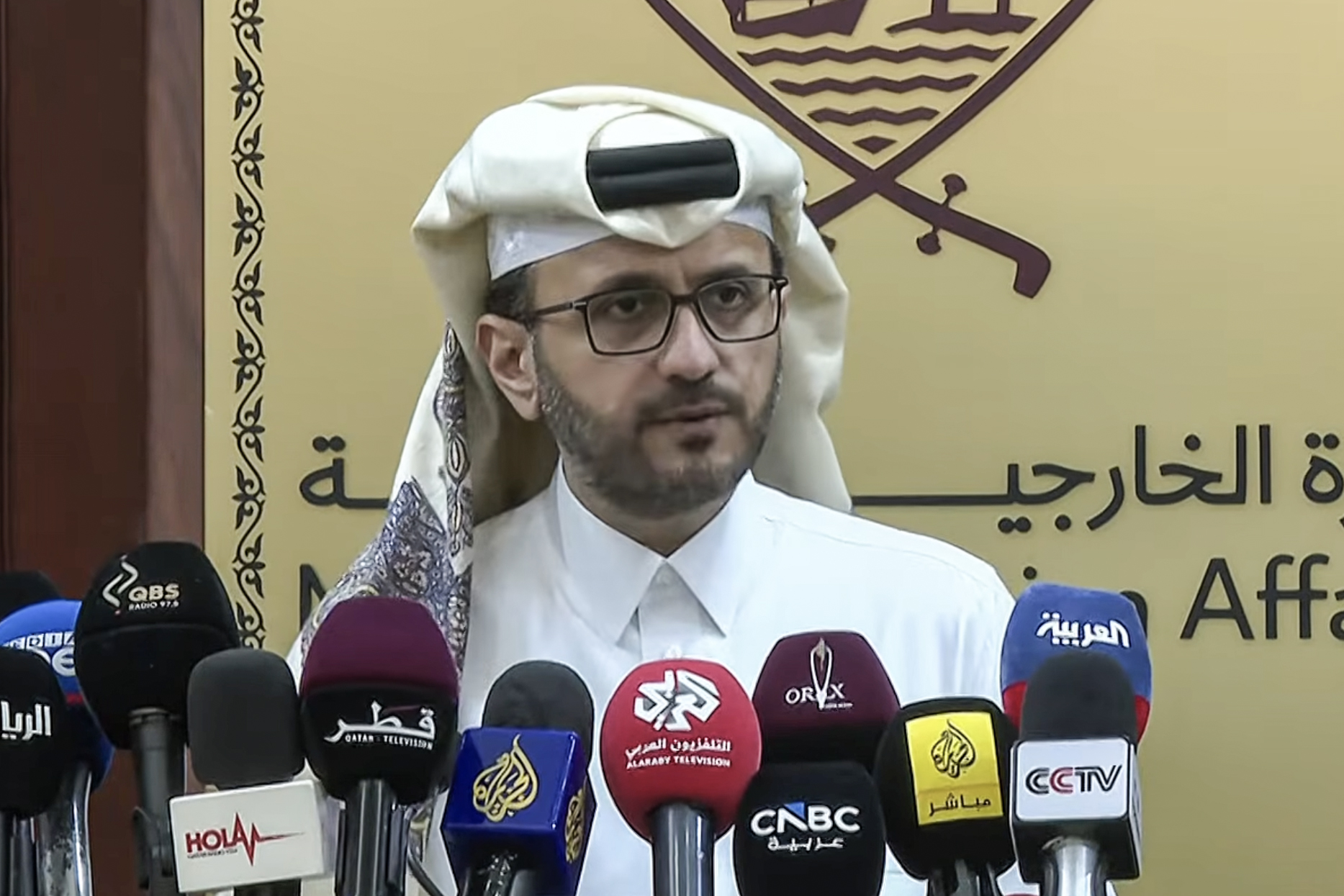 Qatari foreign ministry spokesperson Majed al-Ansari