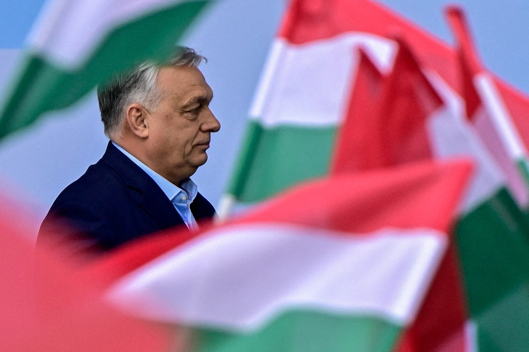 Hungarian Prime Minister Viktor Orban attends the first so-called "Patriots' Grand Assembly" of nationalist groups from Europe, in Budapest, Hungary, March 23, 2026. REUTERS/Marton Monus TPX IMAGES OF THE DAY