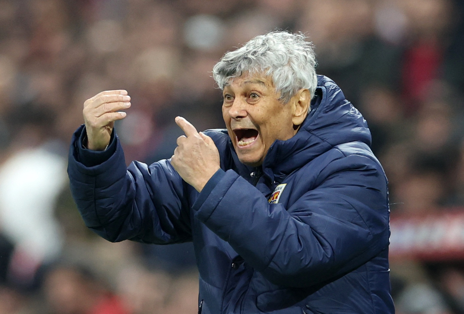 Soccer Football - FIFA World Cup - UEFA Qualifiers - Semi Final - Turkey v Romania - Tupras Stadyumu, Istanbul, Turkey - March 26, 2026 Romania coach Mircea Lucescu reacts REUTERS/Murad Sezer