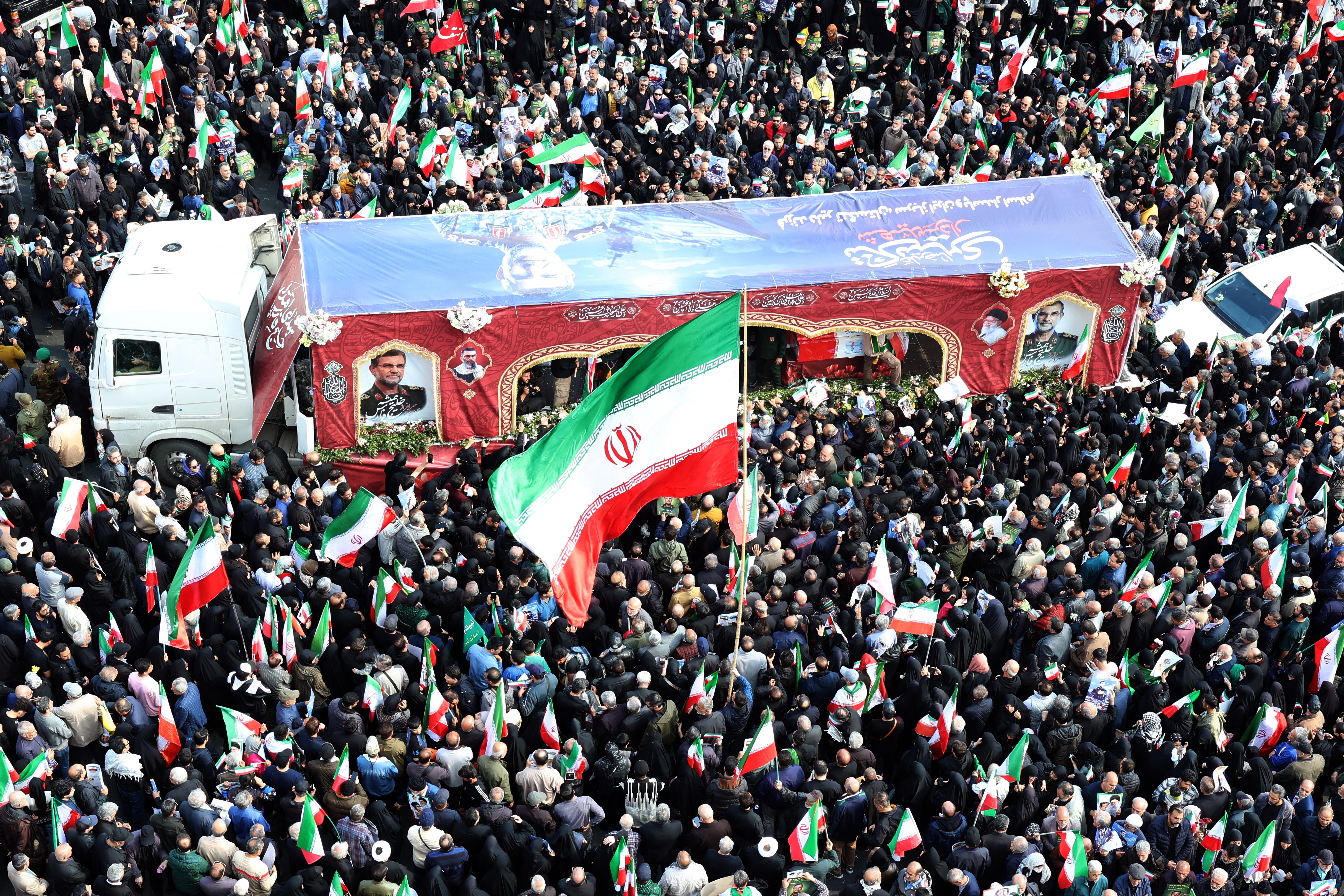Mourners vow resistance as Iran marks Islamic republic's 47th anniversary