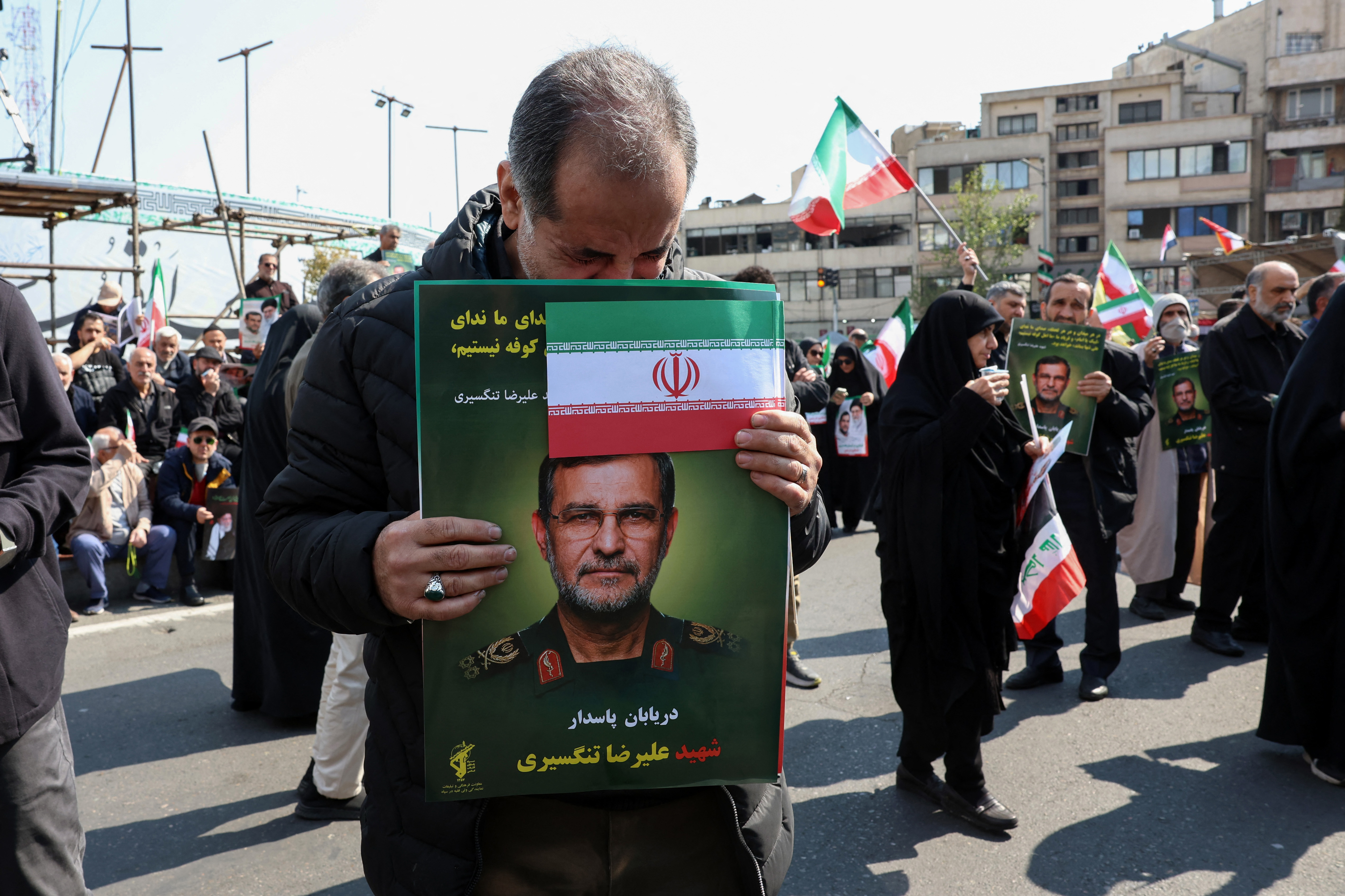 Mourners vow resistance as Iran marks Islamic republic's 47th anniversary