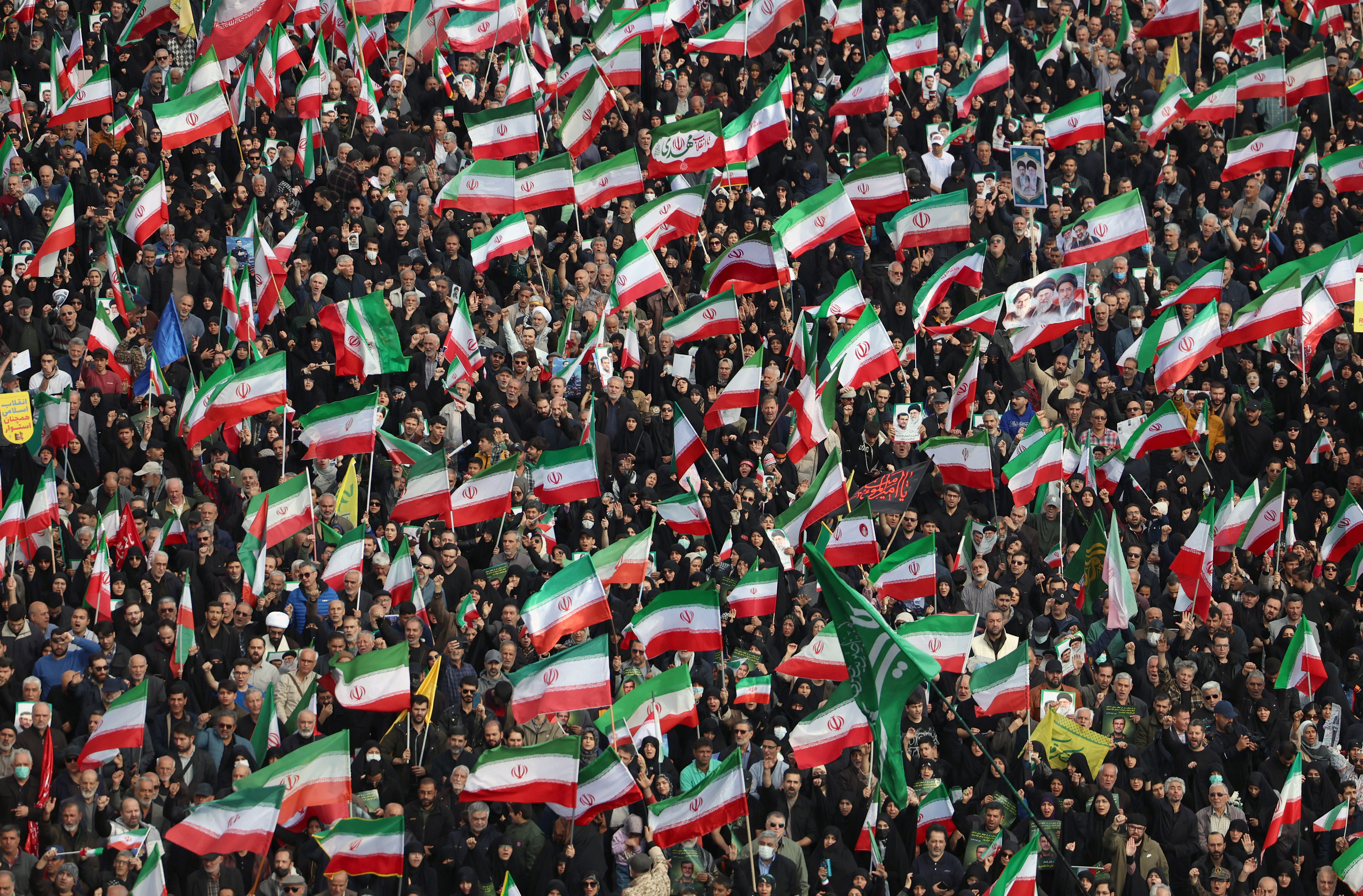 Mourners vow resistance as Iran marks Islamic republic's 47th anniversary