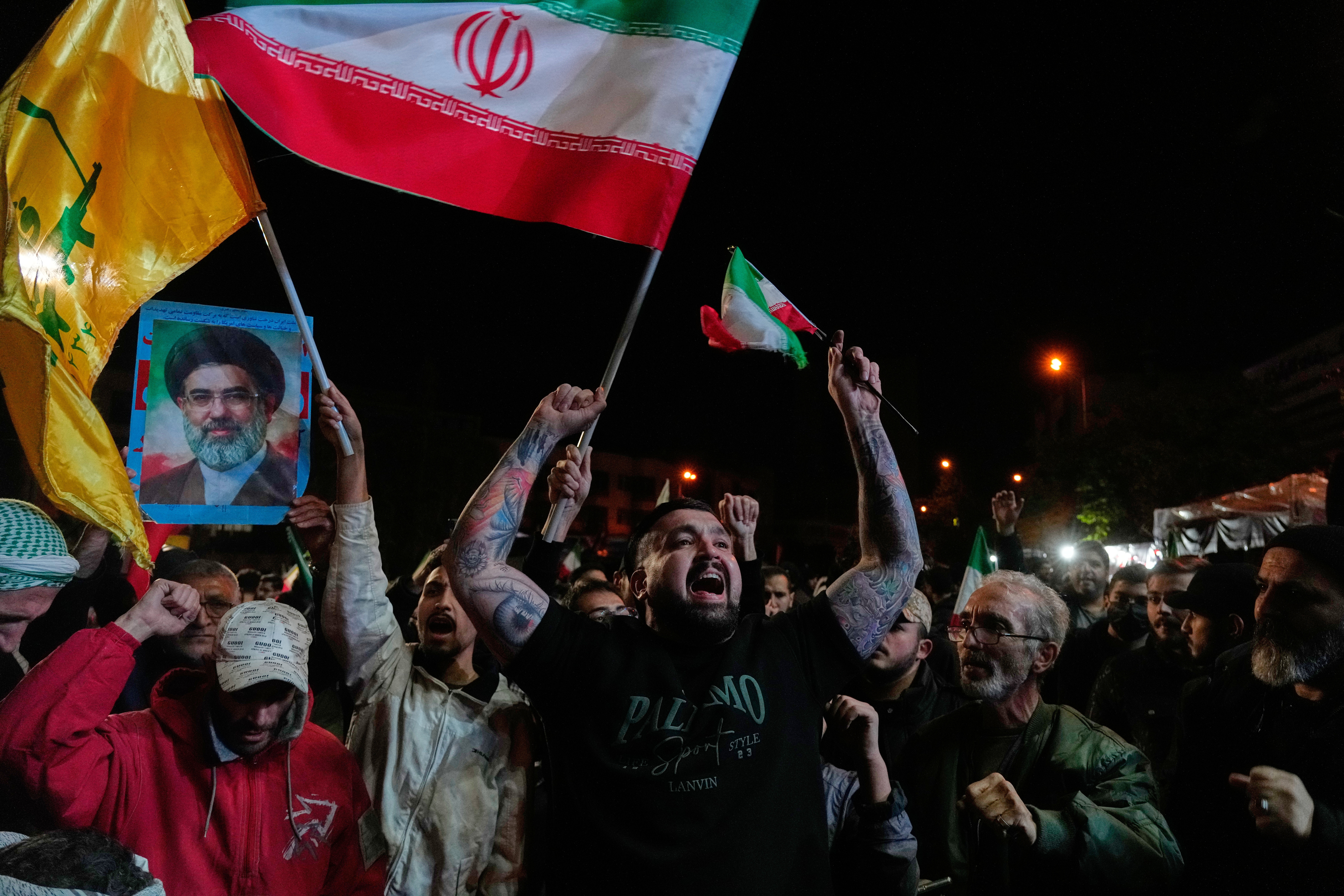 Celebrations in the Iranian capital Tehran.