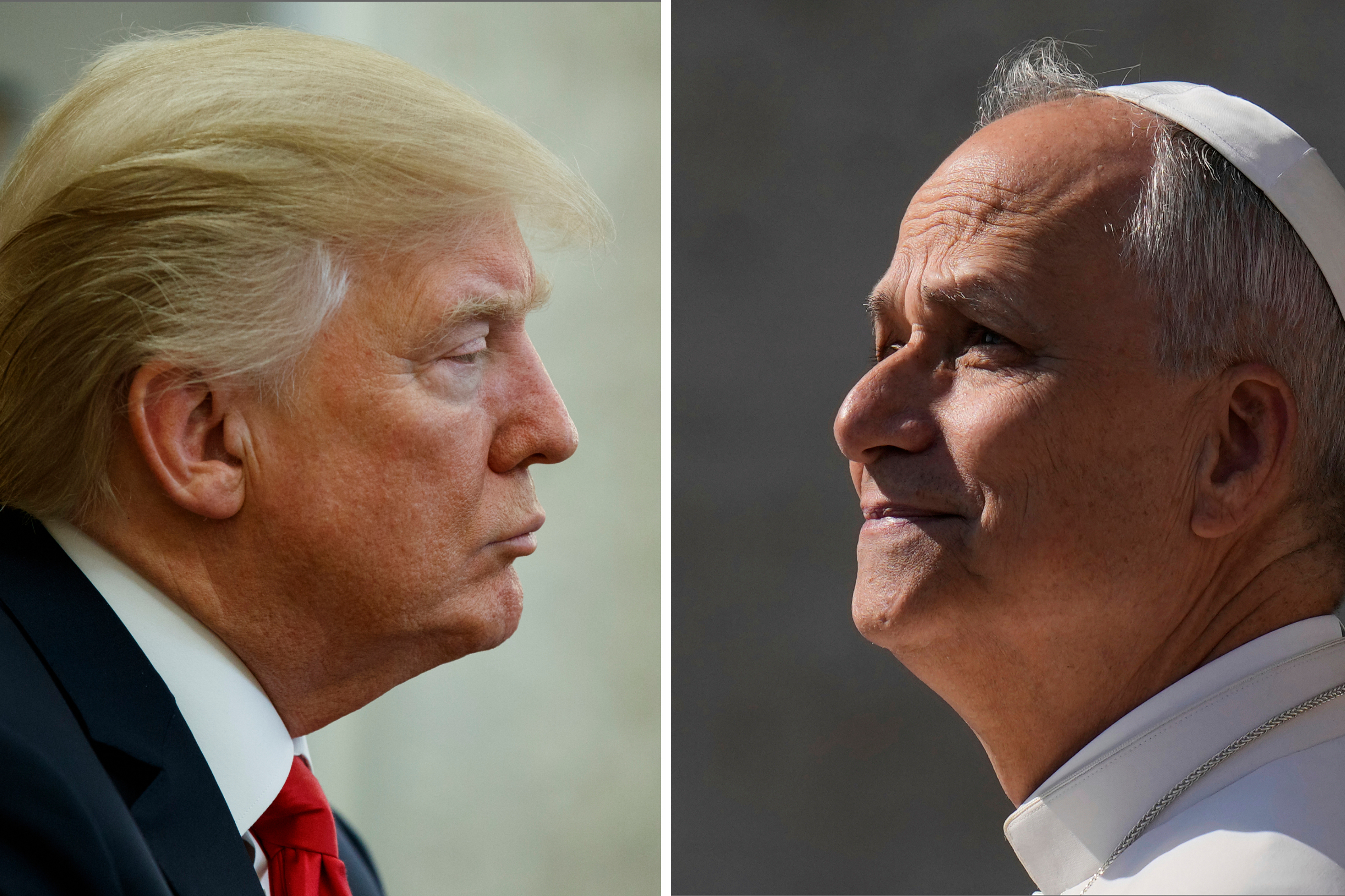 President Donald Trump and Pope Leo XIV