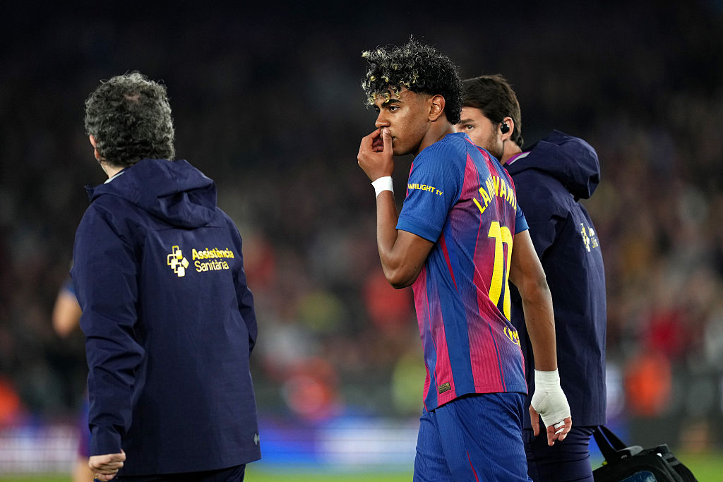 Barcelona's Lamine Yamal picks up an injury leaving Spain fans awaiting World Cup update