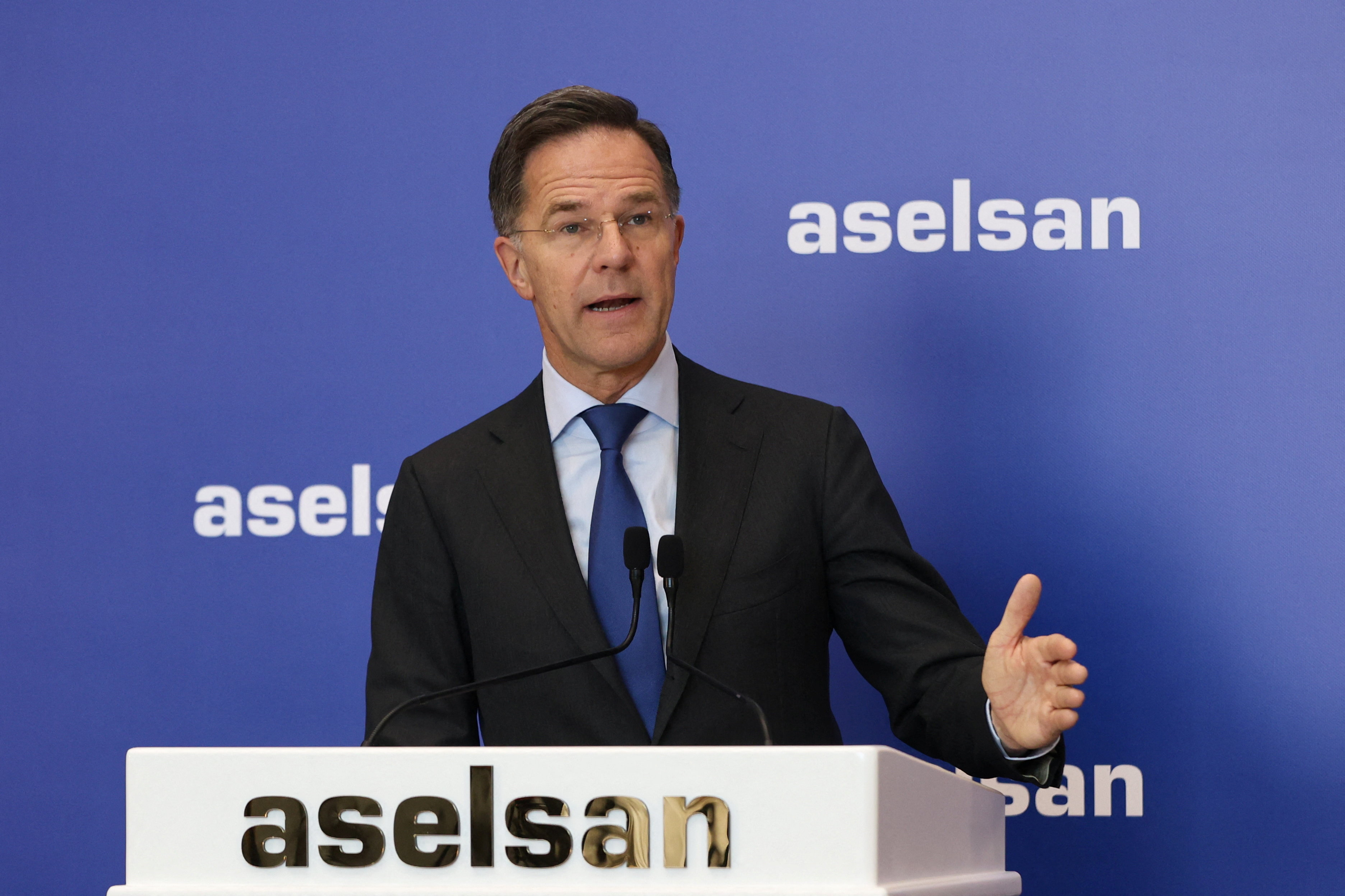 NATO Secretary-General Mark Rutte has been friendly with US President Donald Trump [Efekan Akyuz/Reuters]