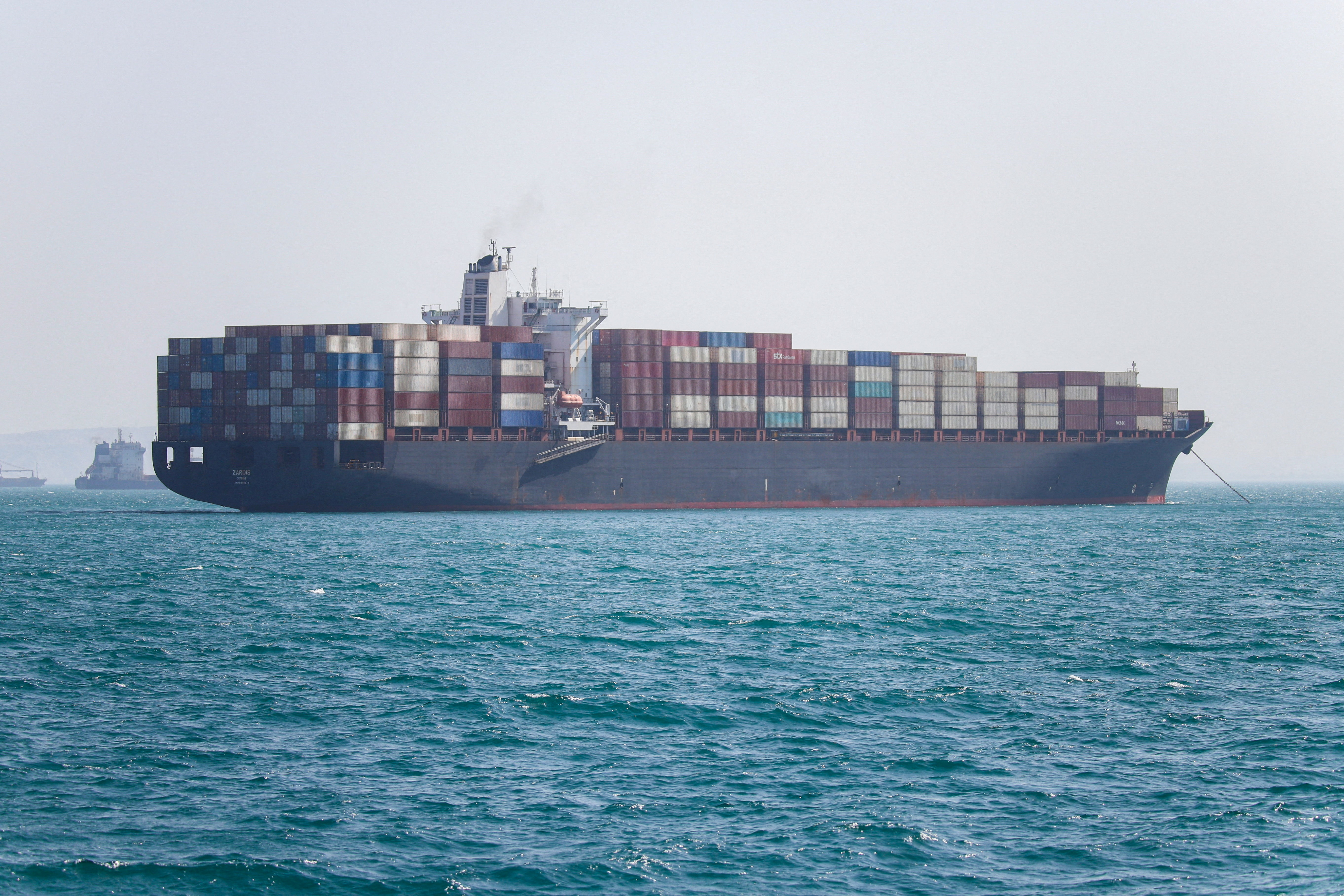 Vessels in the Strait of Hormuz near Bandar Abbas, Iran, May 4, 2026. Amirhosein Khorgooi/ISNA/WANA (West Asia News Agency) via REUTERS ATTENTION EDITORS - THIS PICTURE WAS PROVIDED BY A THIRD PARTY TPX IMAGES OF THE DAY