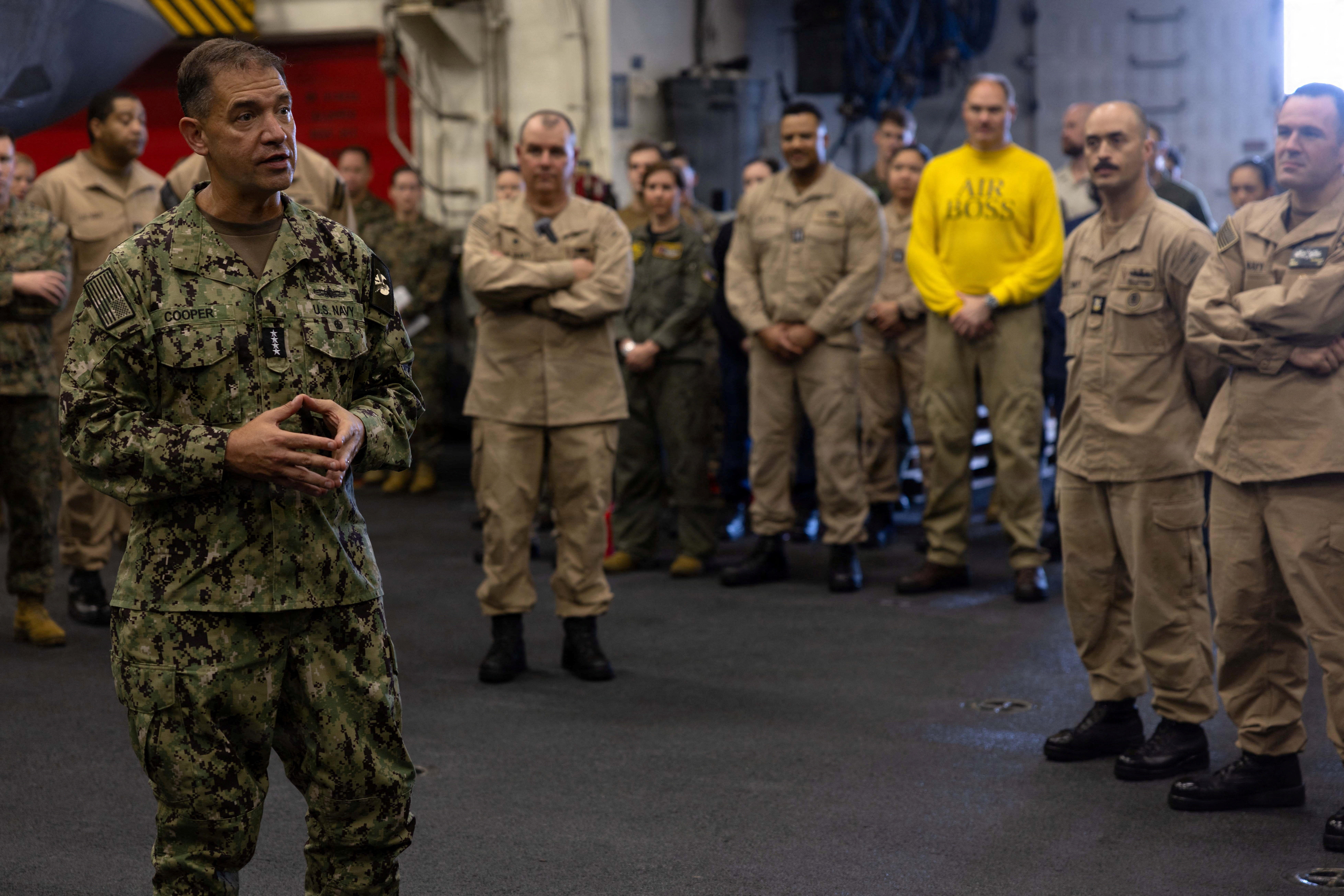 US Navy Admiral Brad Cooper
