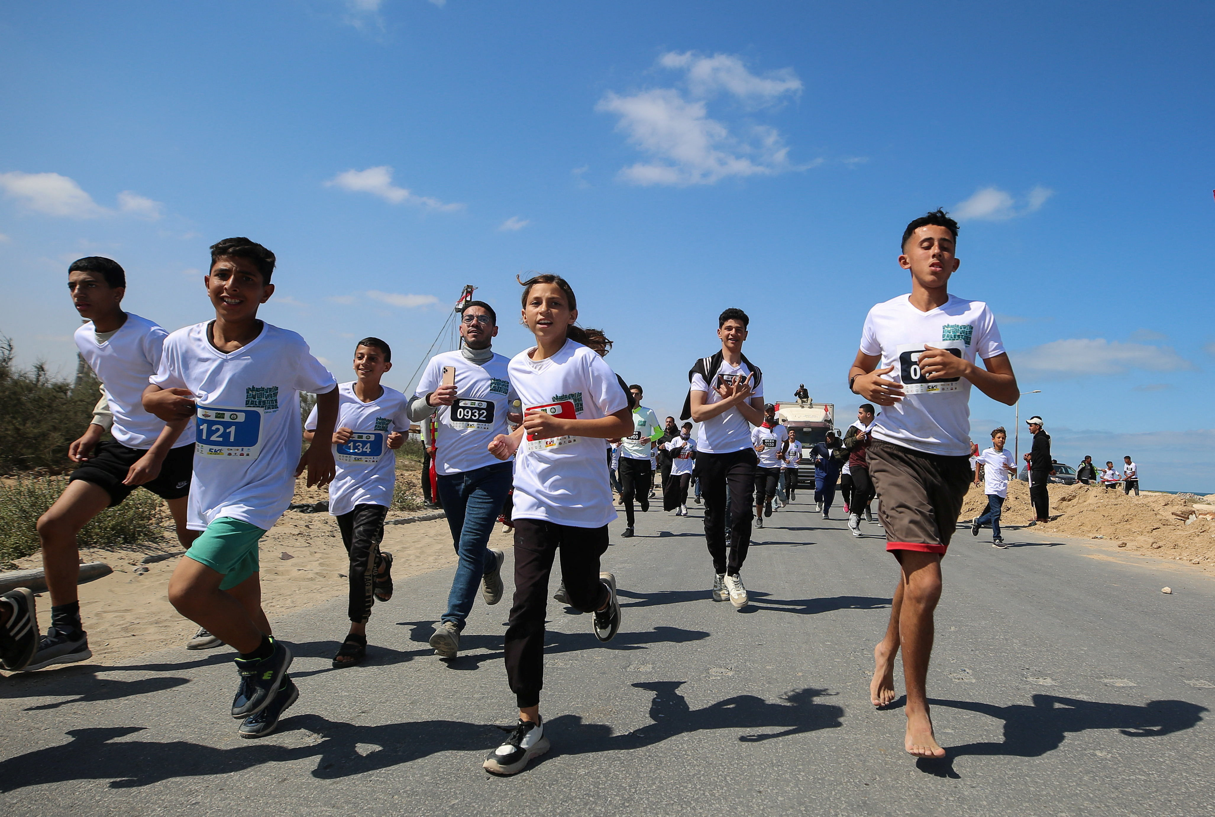 Thousands run Palestine marathon under shadow of Israel’s war on Gaza
