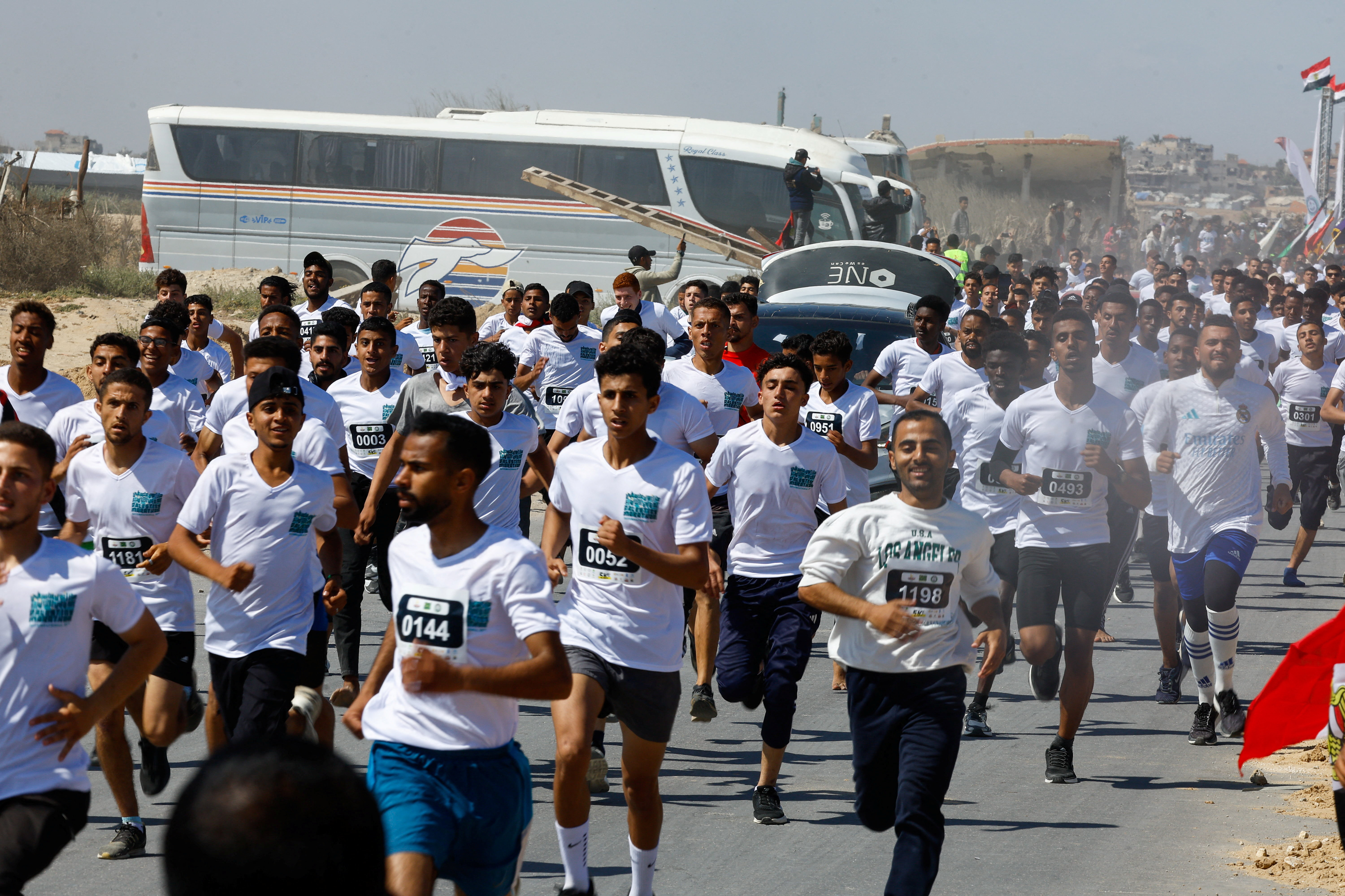 Thousands run Palestine marathon under shadow of Israel’s war on Gaza