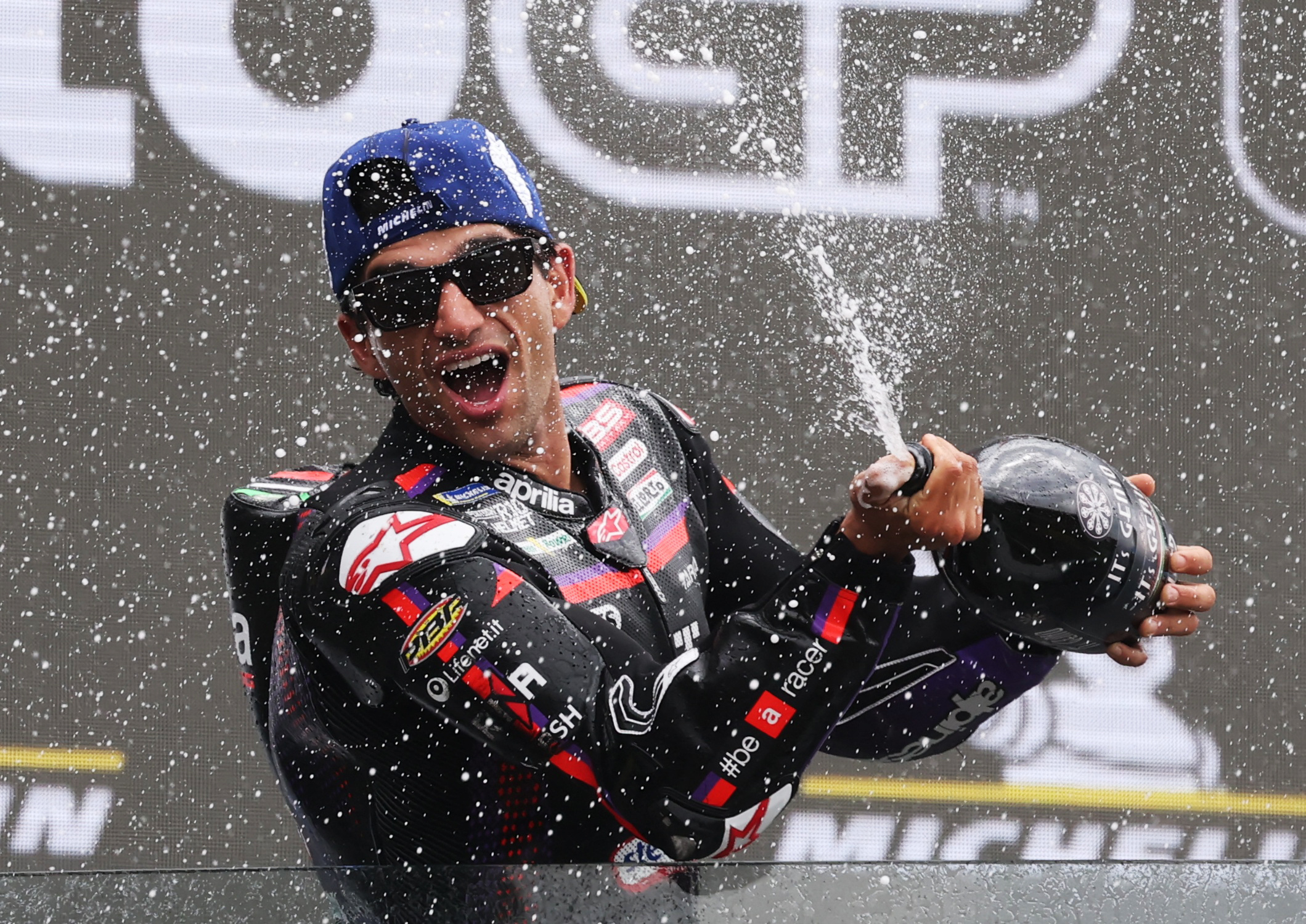Jorge Martin reacts.
