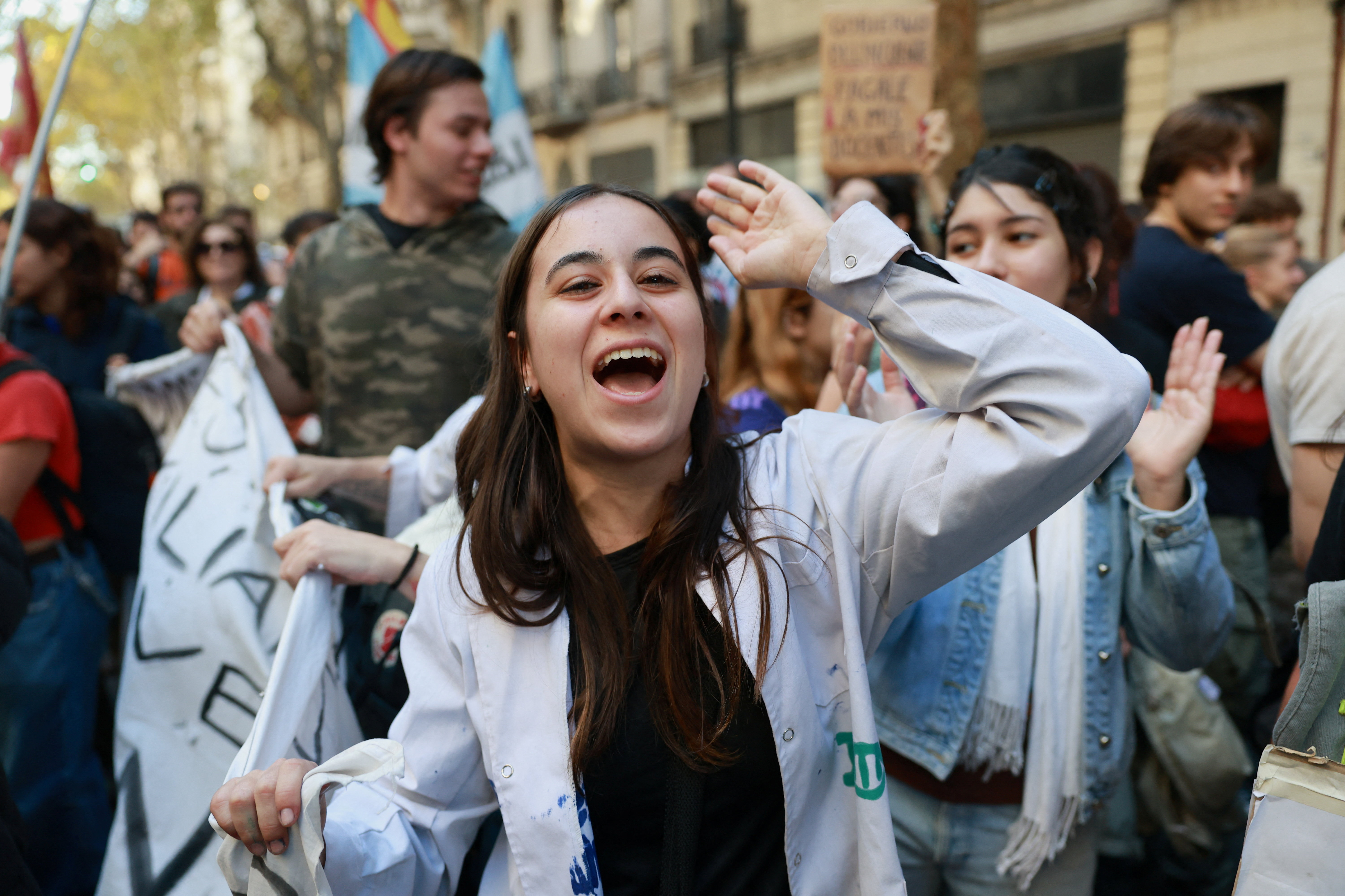 Tens of thousands protest in Argentina over Milei university cuts