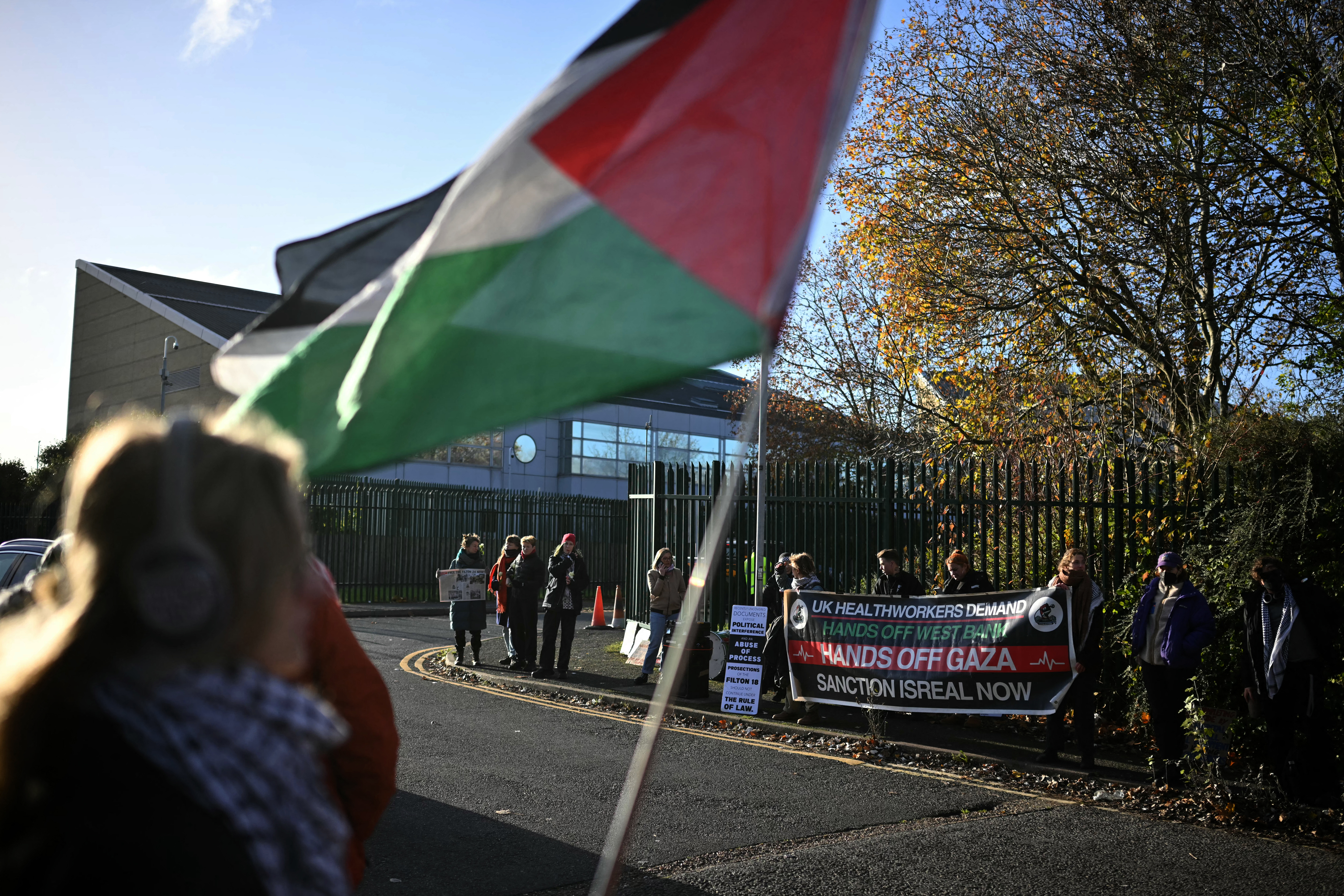 Supporters of alleged Palestine Action activists