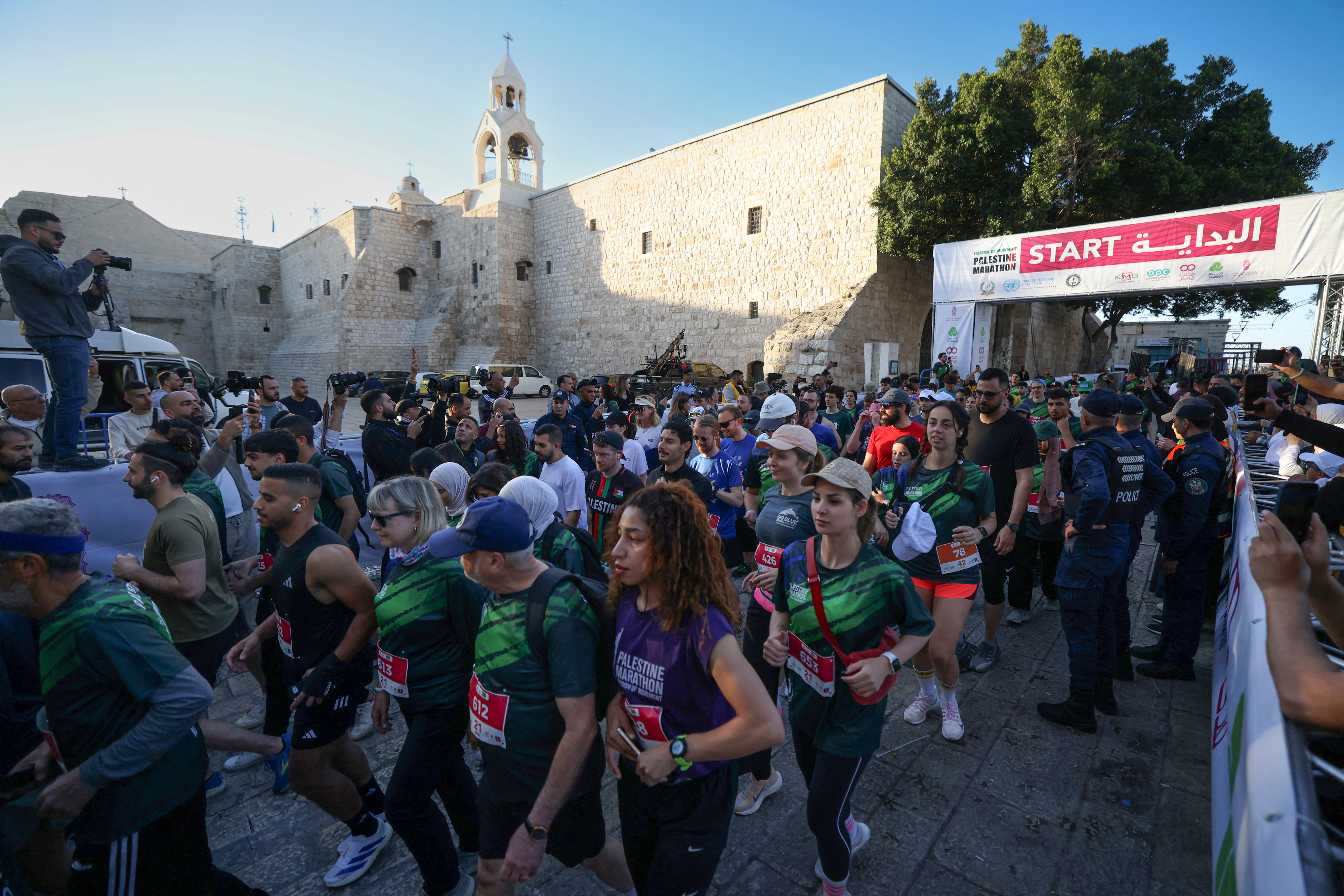 Thousands run Palestine marathon under shadow of Israel’s war on Gaza