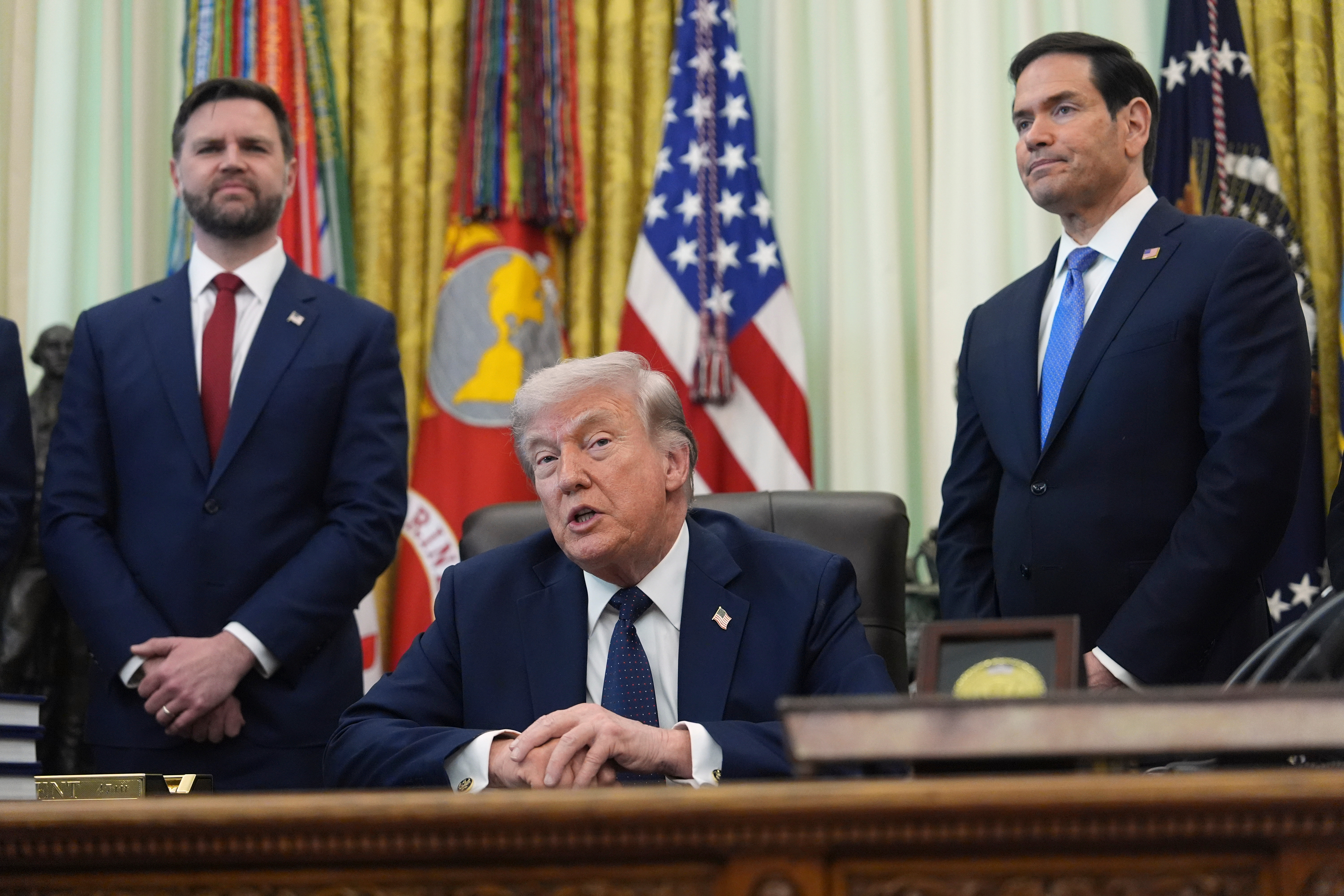 Donald Trump, Marco Rubio and JD Vance