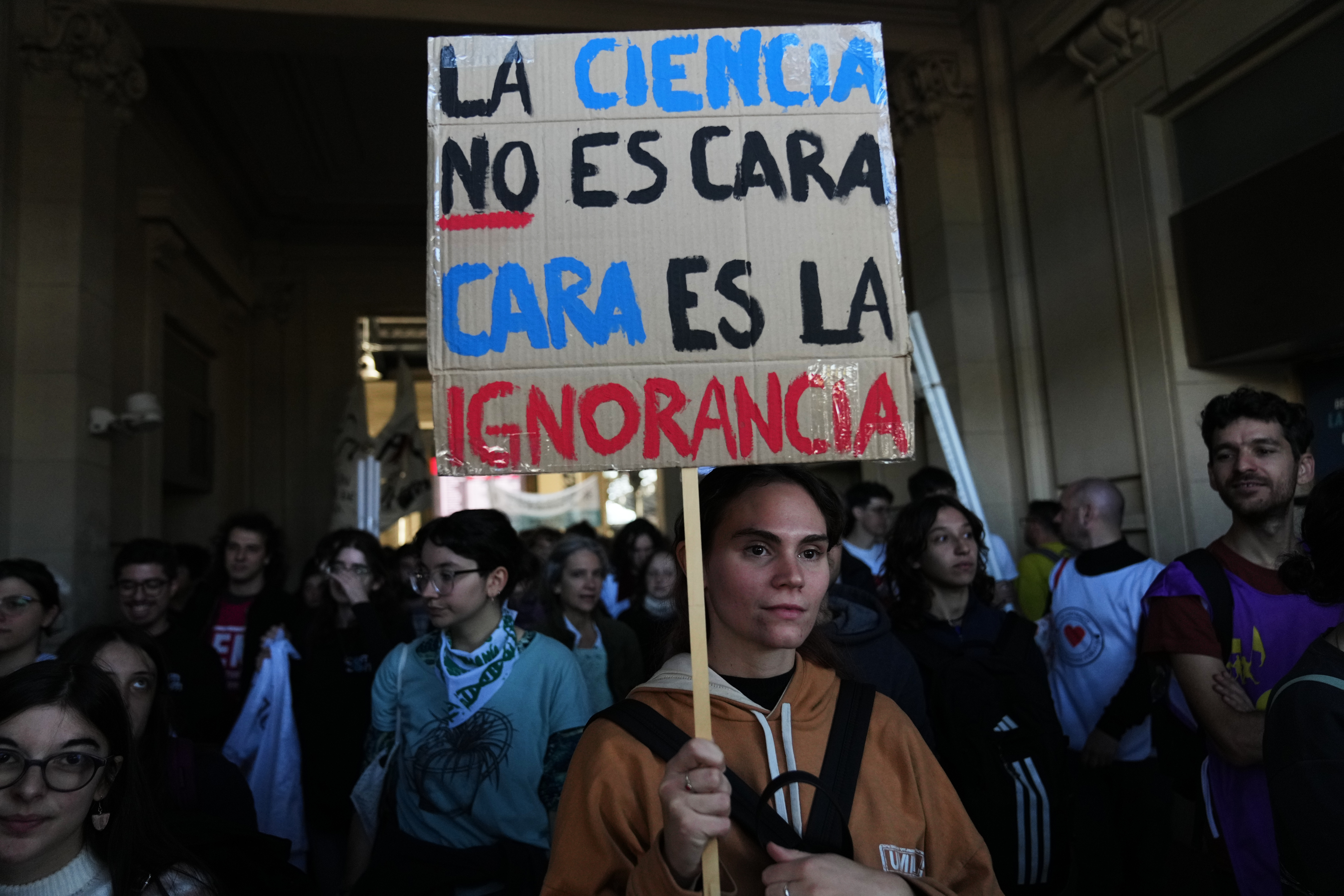 Tens of thousands protest in Argentina over Milei university cuts